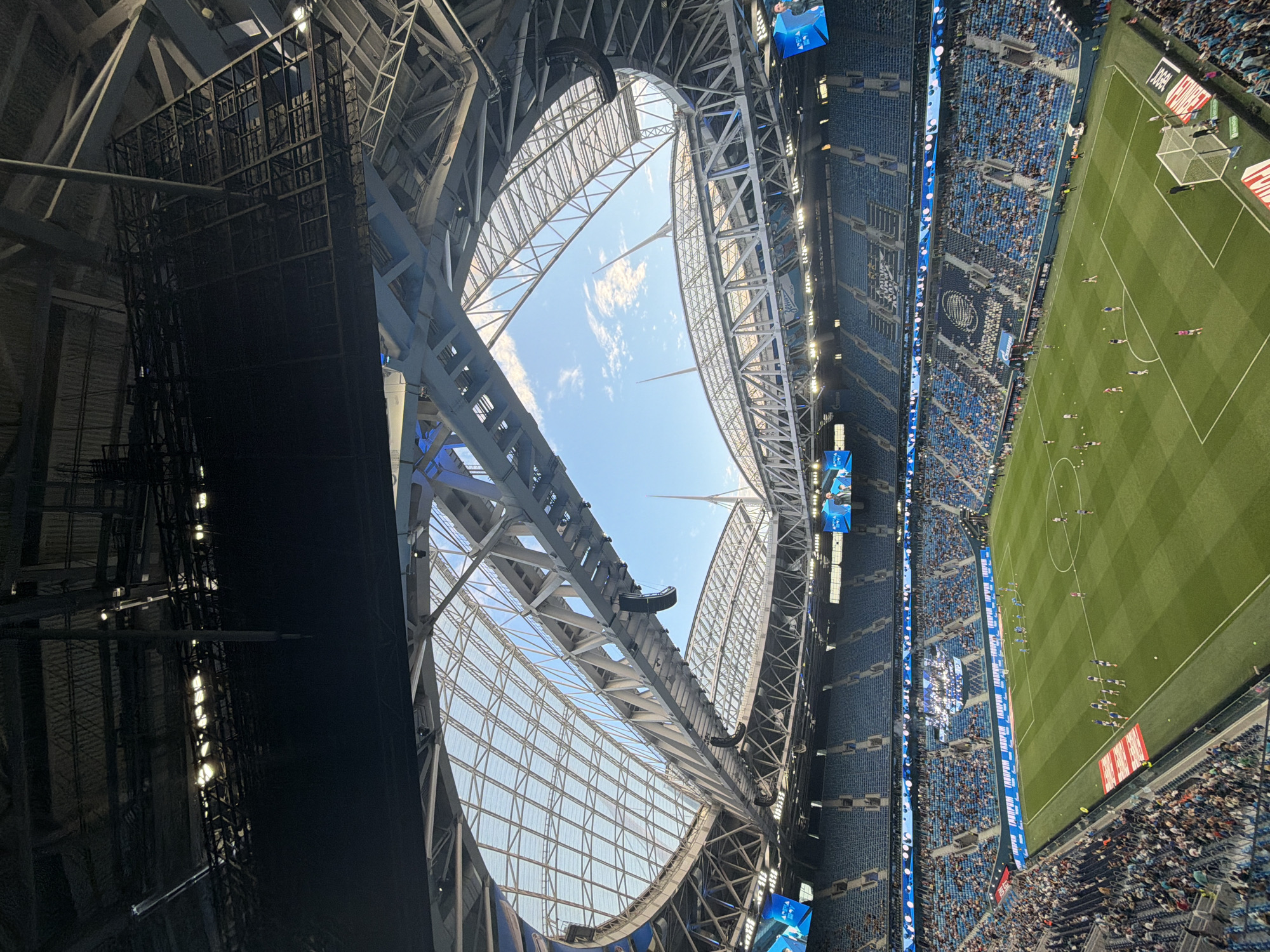 Match day at Gazprom Arena, Saint Petersburg
