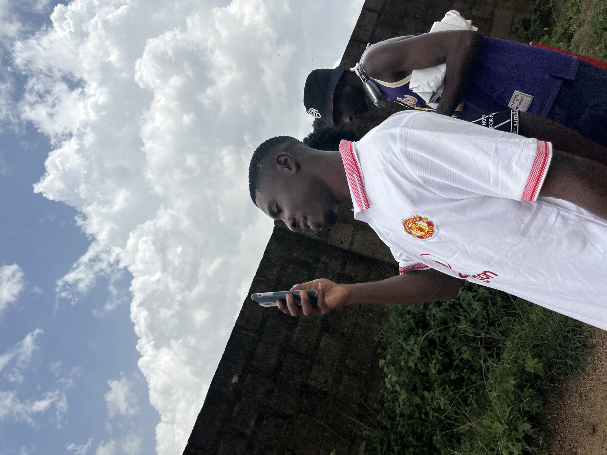 Casual morning scenes around a creative outdoor spot in Jos