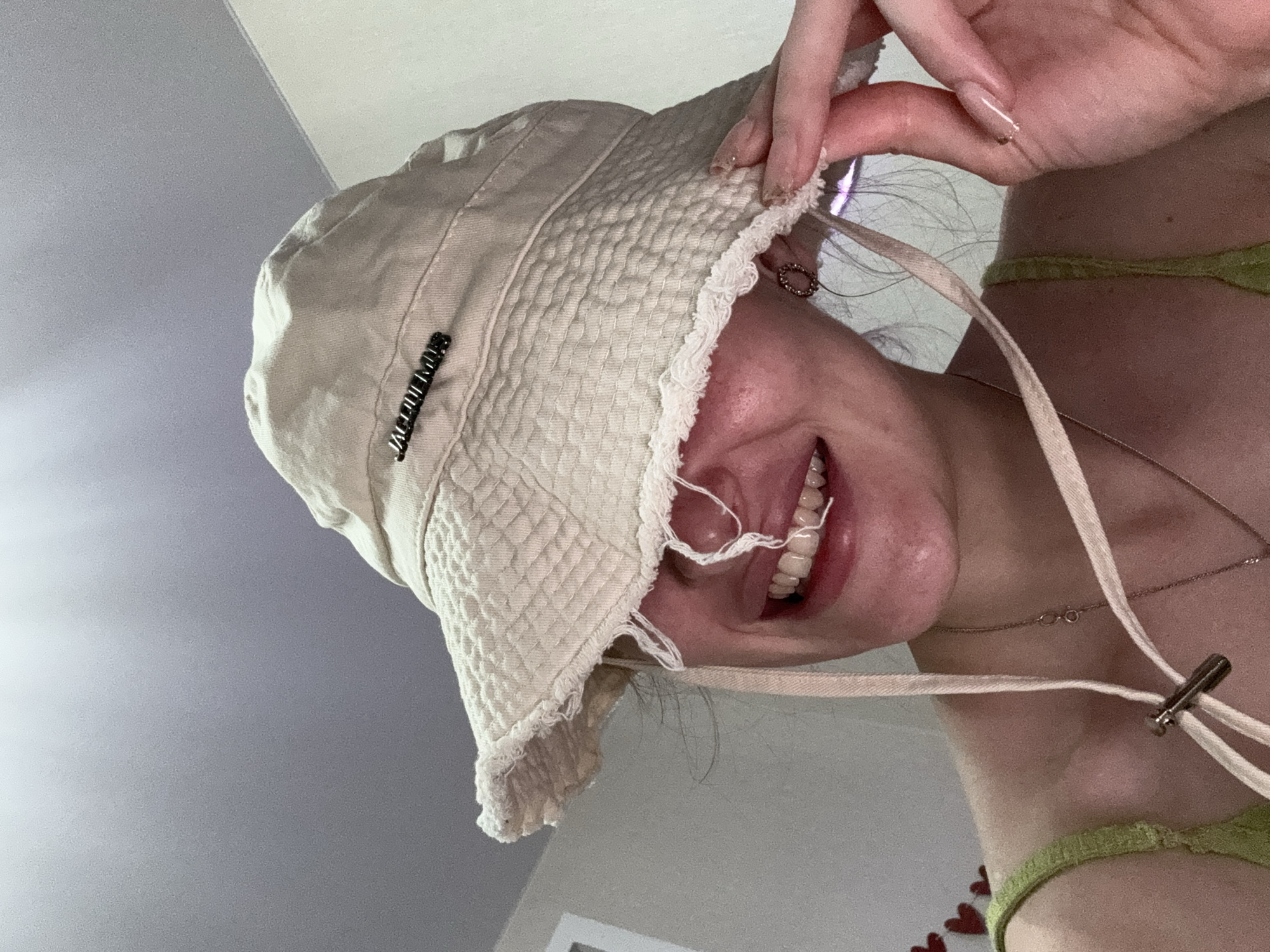 Jacquemus bucket hat selfie, Perm, Russia