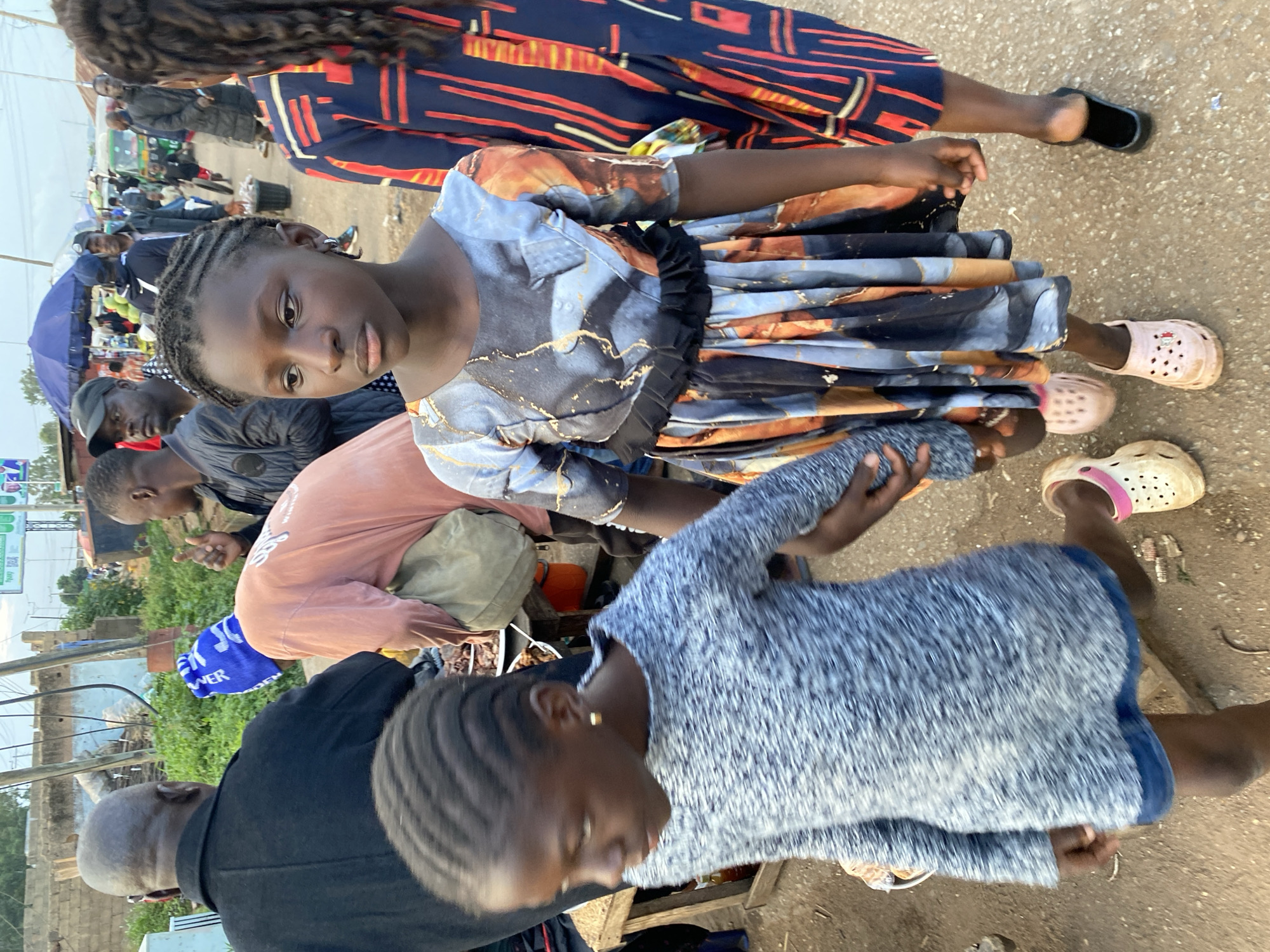 Evening street life and market scenes in Bukuru, Nigeria