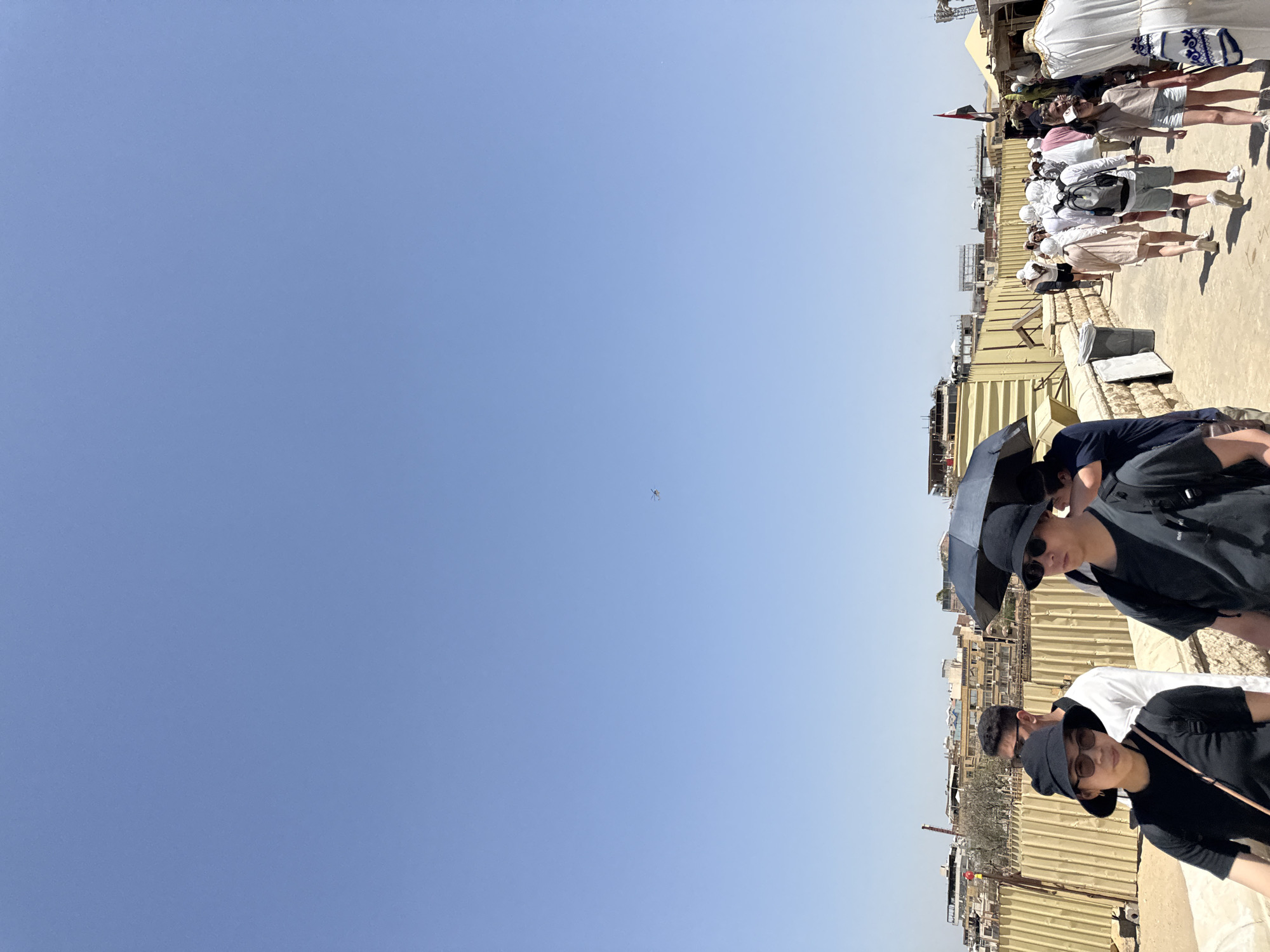 Clear blue skies observed in Giza, Egypt
