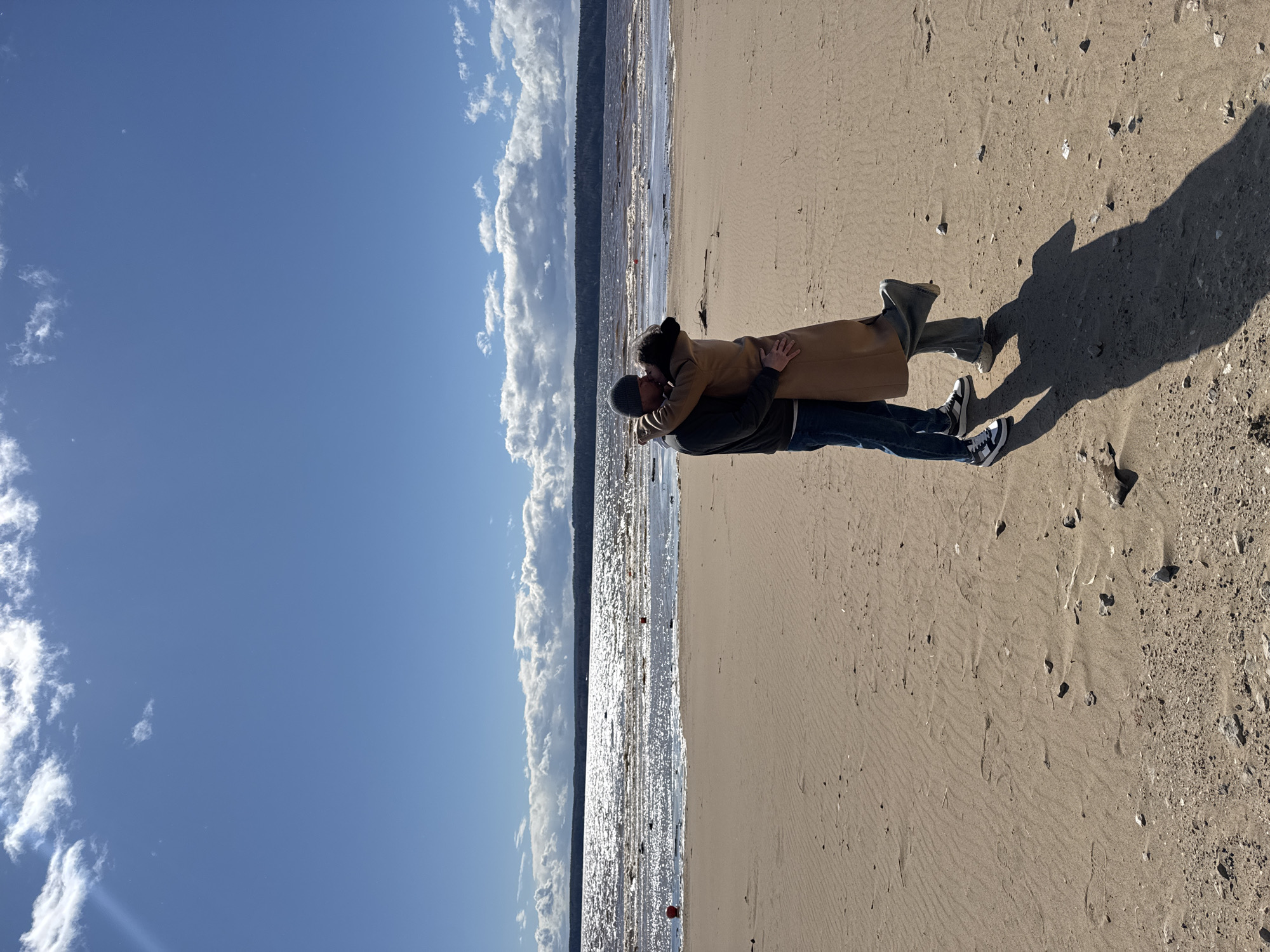 Spring beach activities documented at Kama Reservoir, Russia