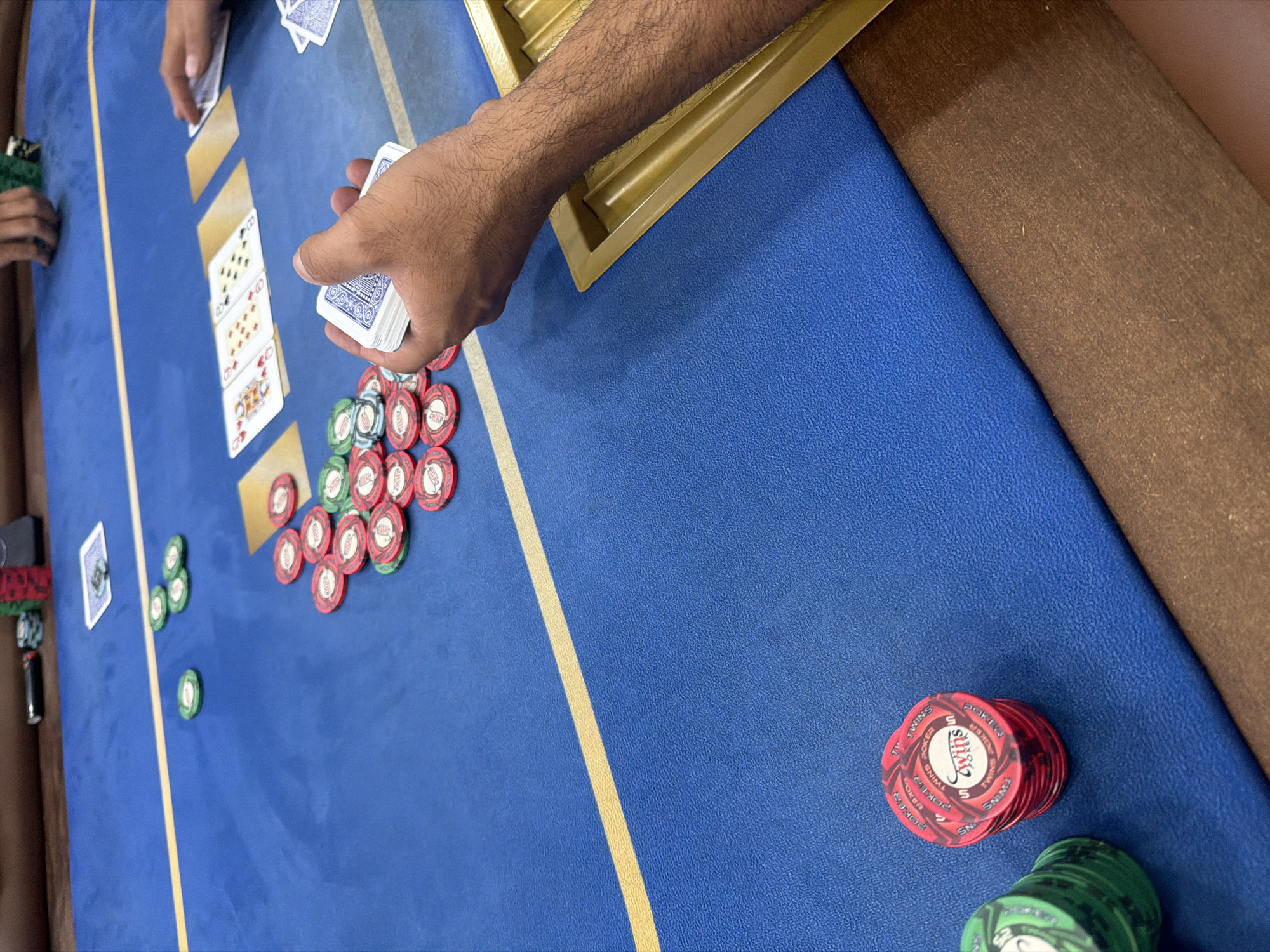 Poker game documented in Larnaca Cyprus evening session