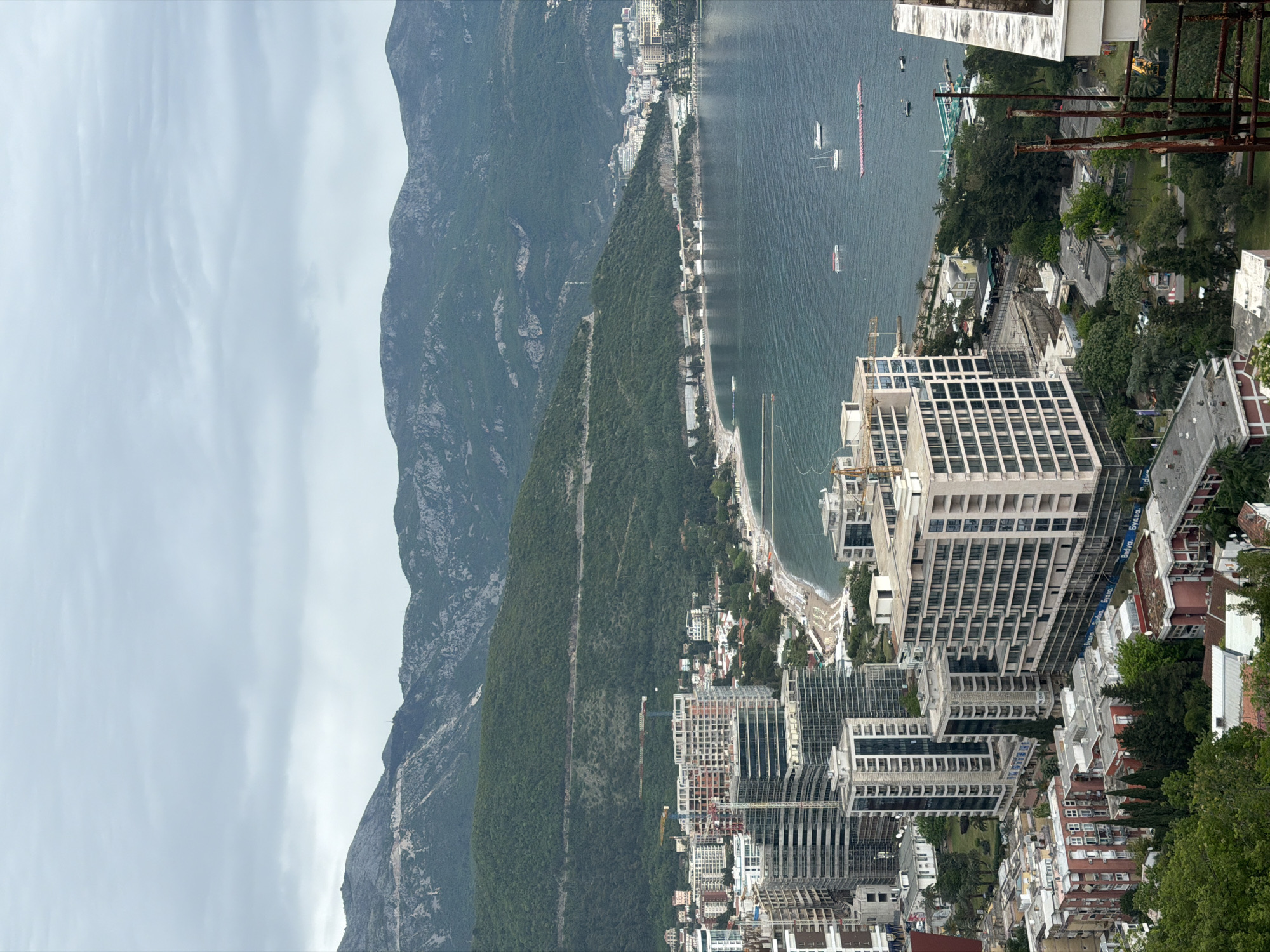 Budva construction and coastal views documented by witnesses