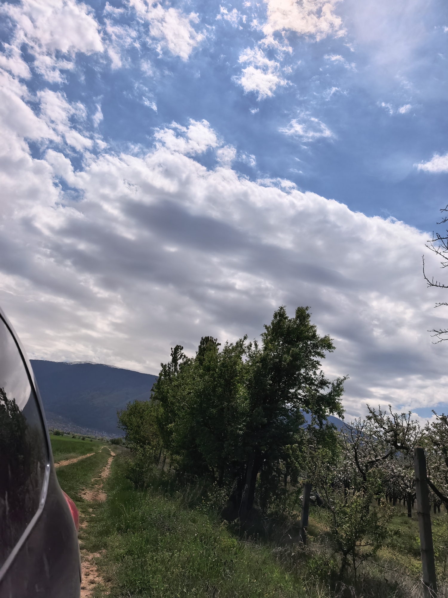 Rural landscape captured near Sapareva Banya under cloudy skies