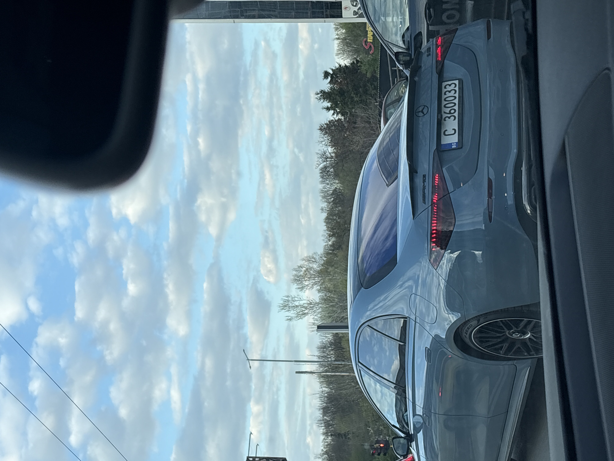 Gray Mercedes sedan spotted on Sofia street