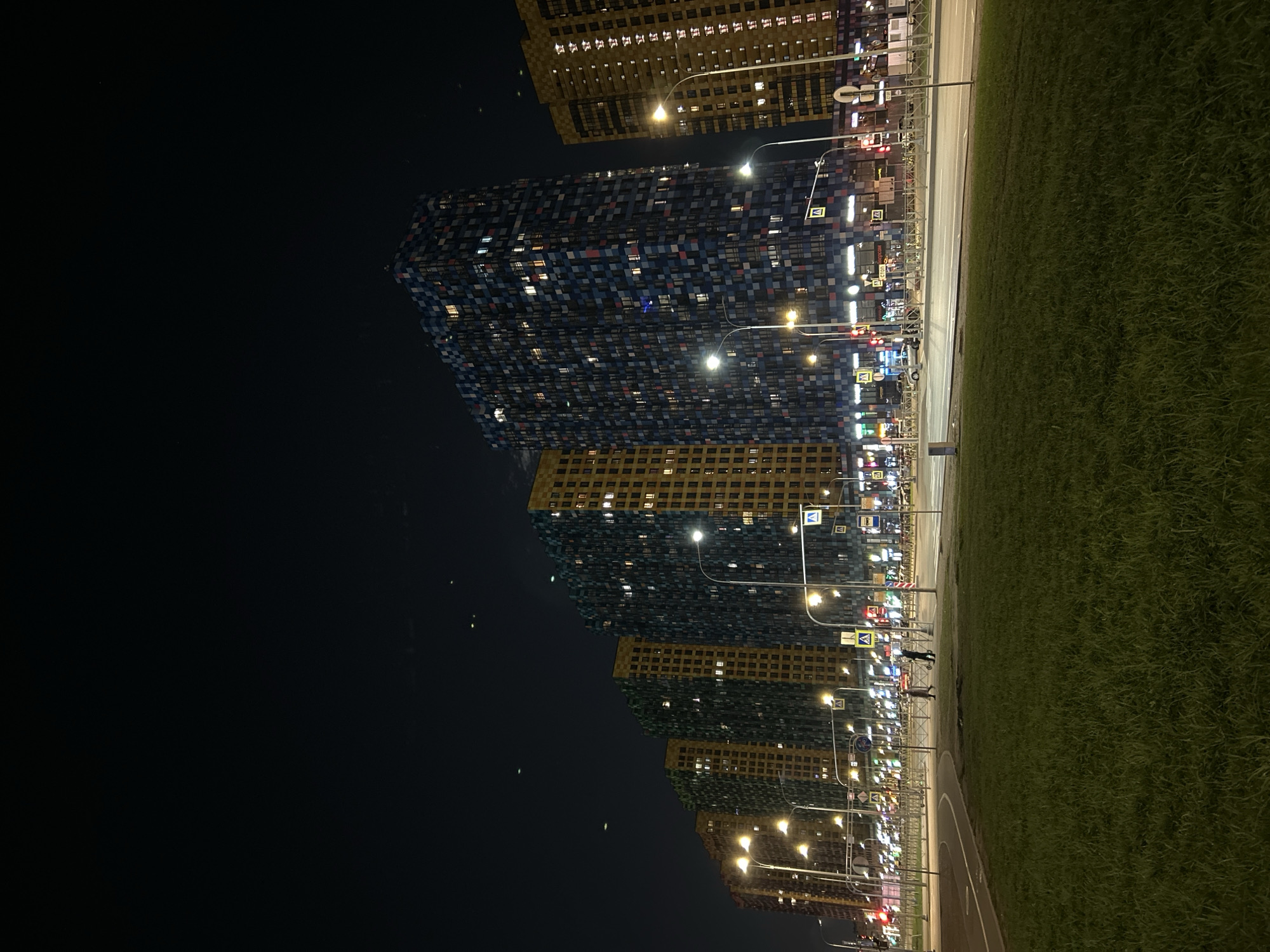 Nighttime scenes documented in Saint Petersburg residential district