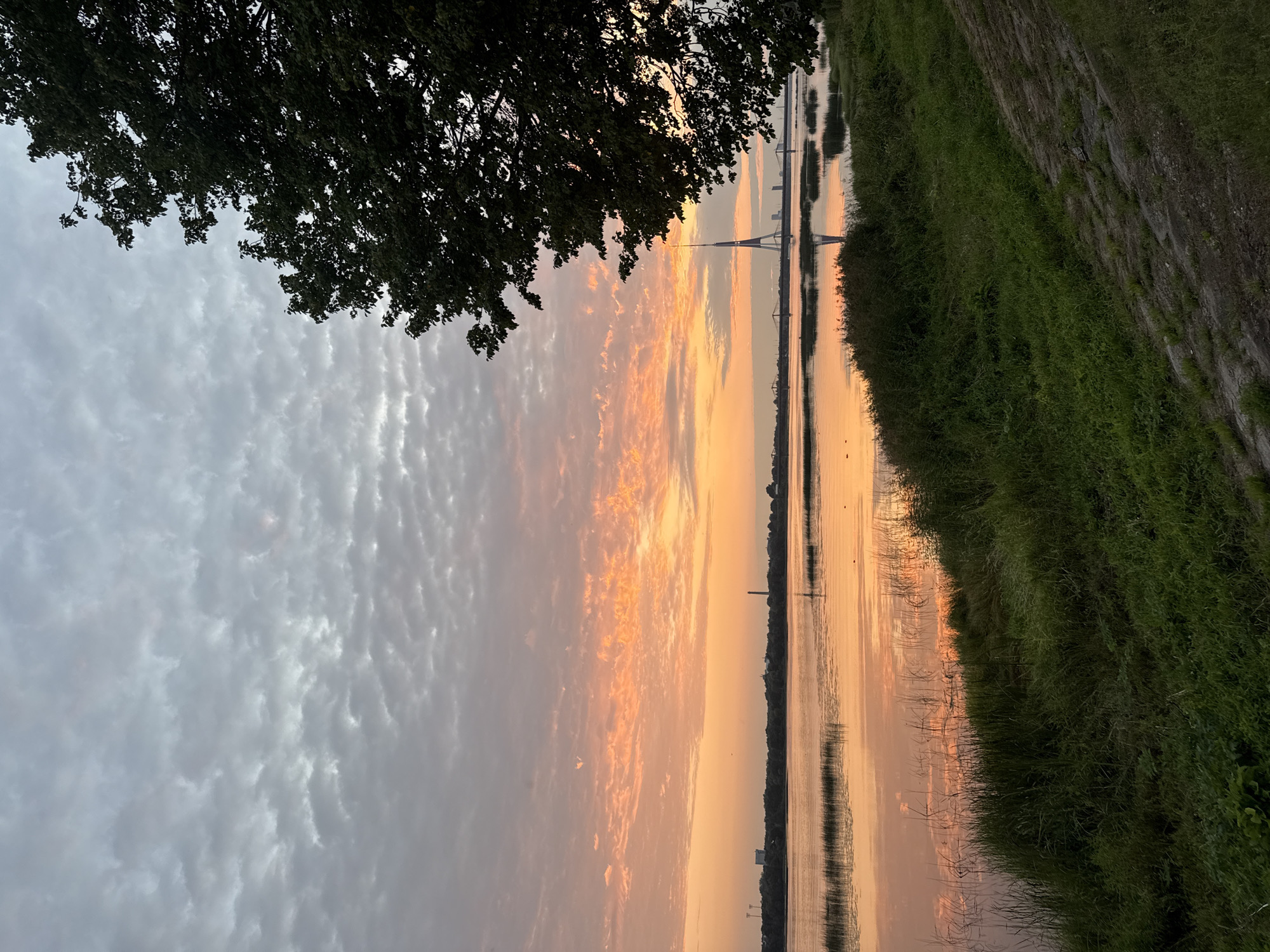 Sunset over the Daugava River, Riga