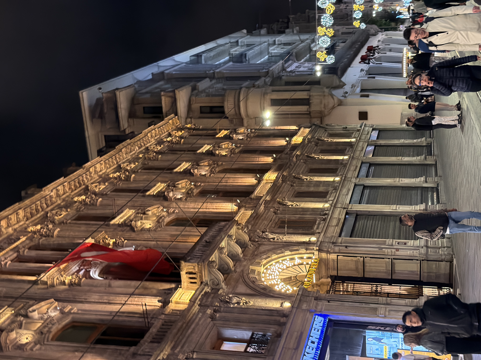 Evening stroll documented through historic Beyoğlu district Istanbul