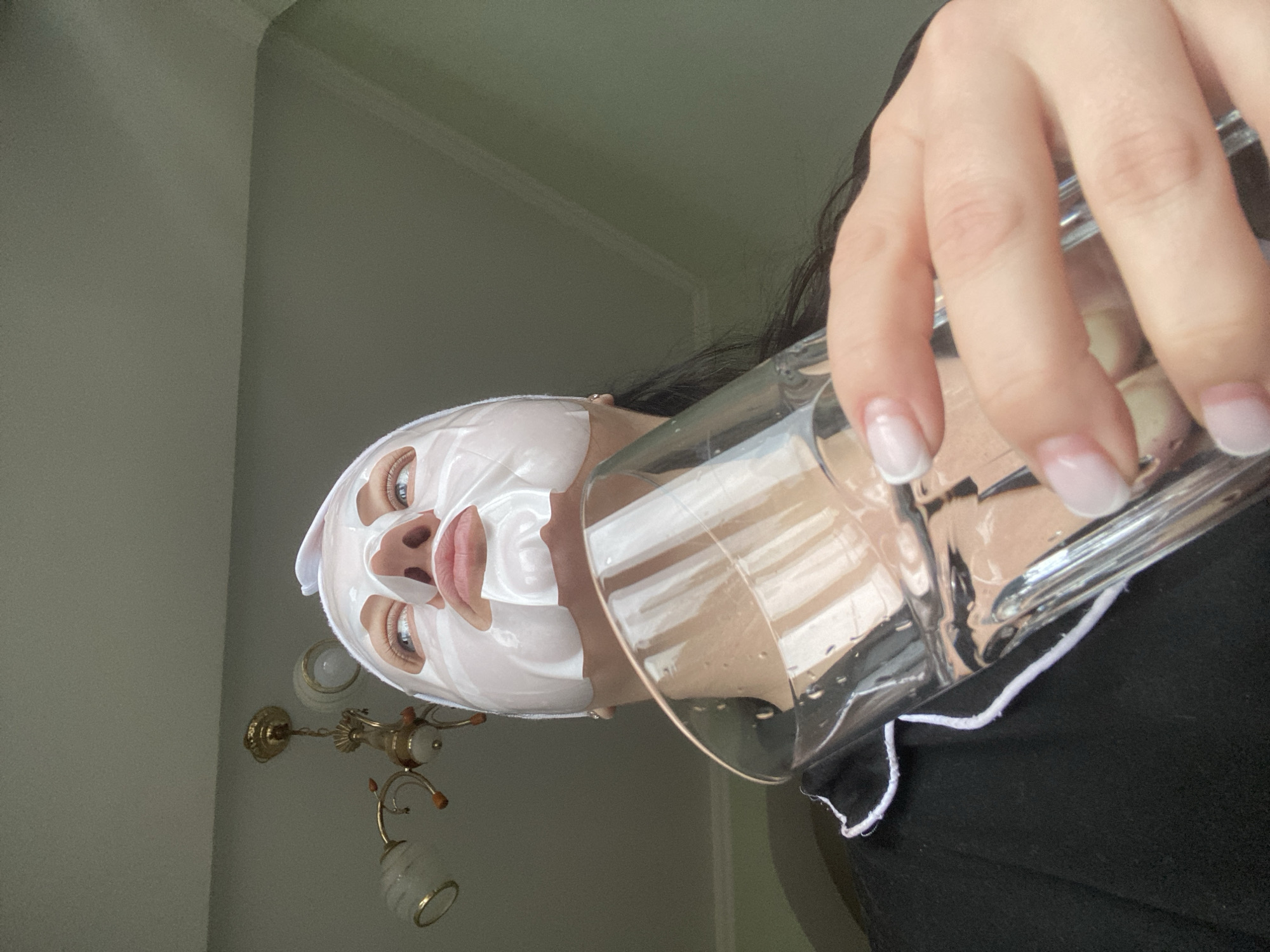 Morning domestic life: skincare routines and child's play in Sochi