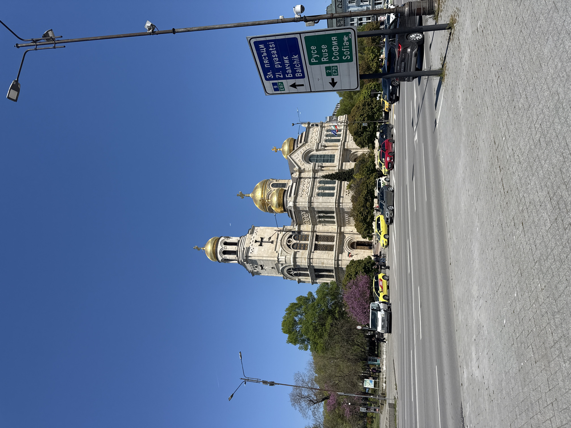 Tourist documents cathedral, market, sushi lunch during Varna walkabout