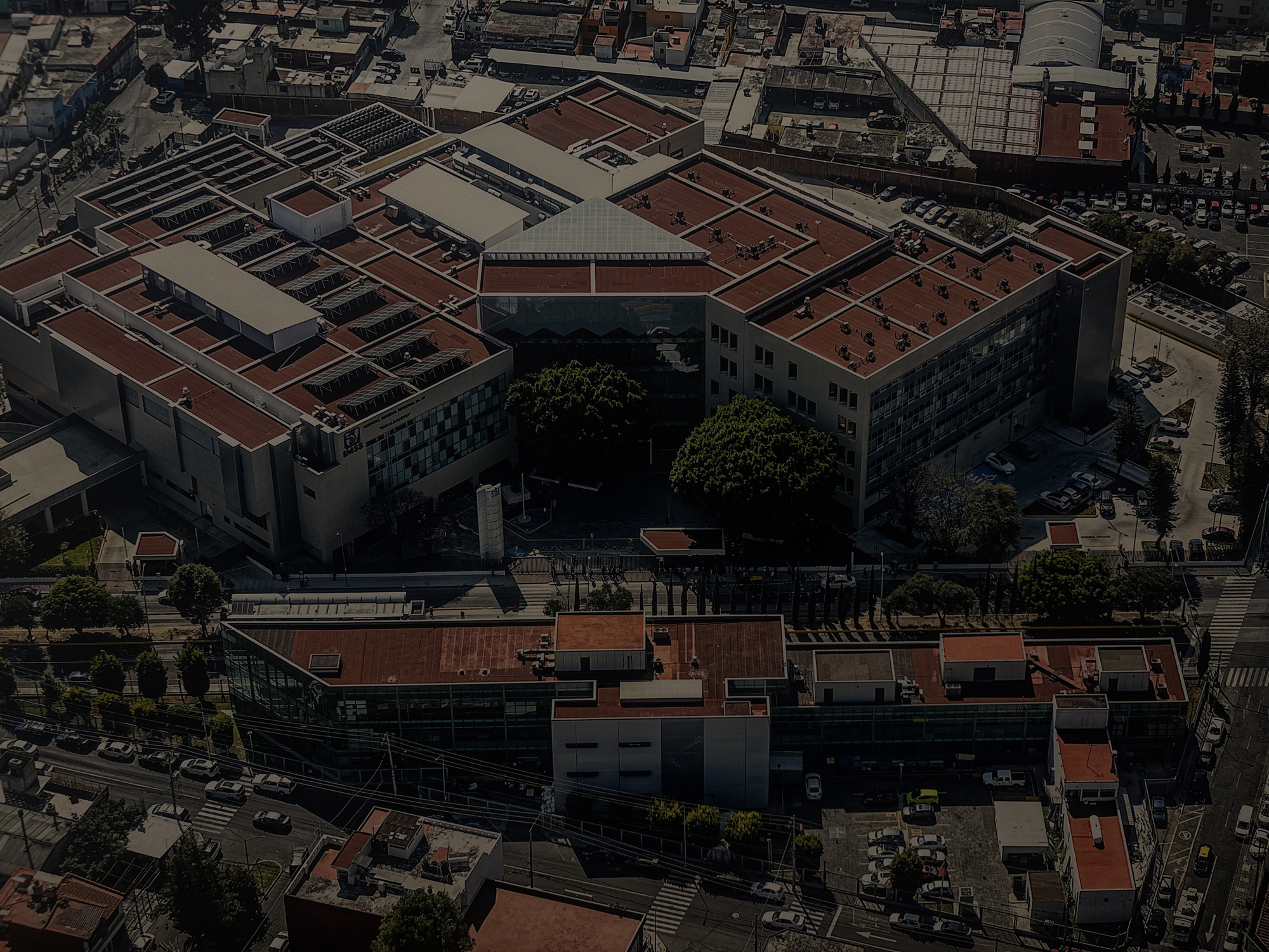 Puebla cityscape and hospital complex documented from multiple perspectives
