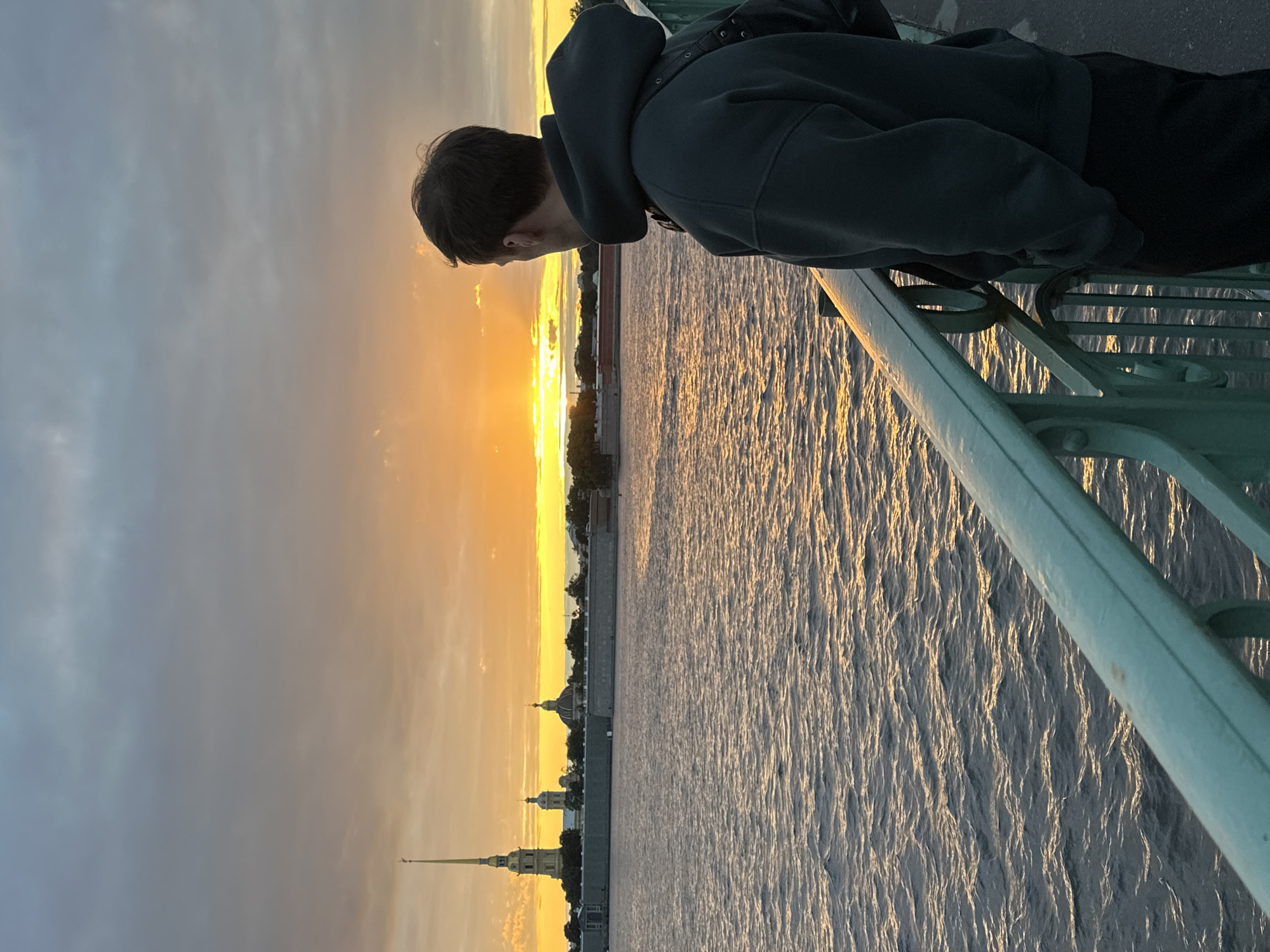 Sunset from Palace Bridge, Neva River, Saint Petersburg