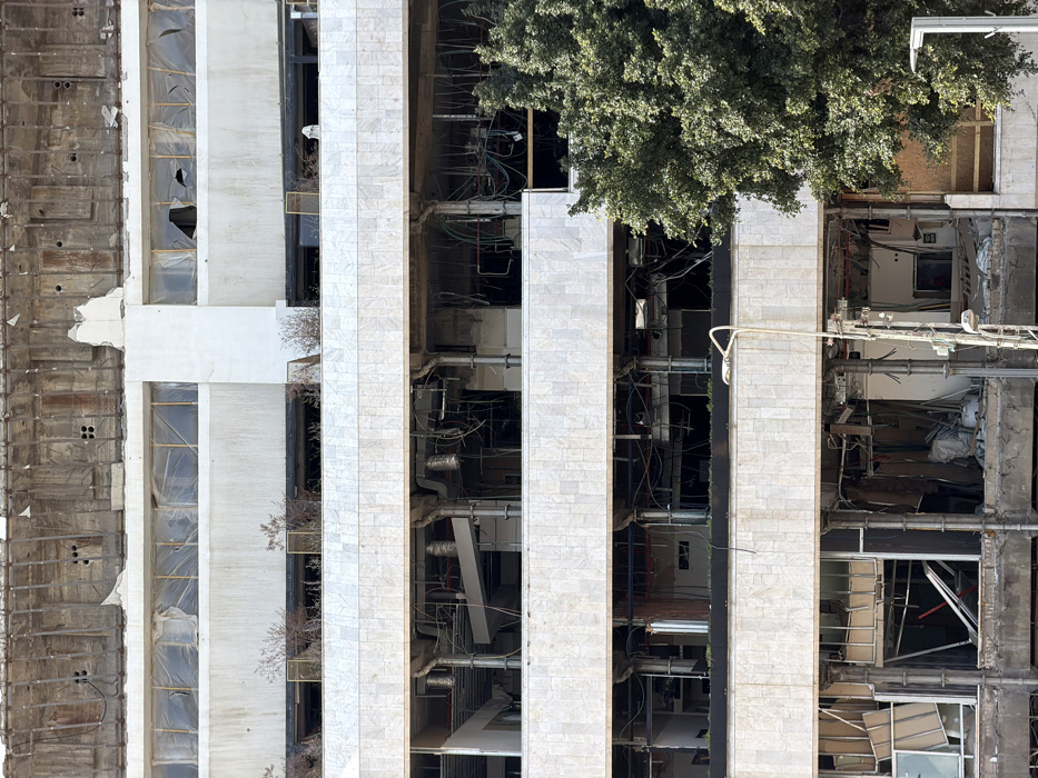 Tel Aviv residents document daily life amid damaged buildings