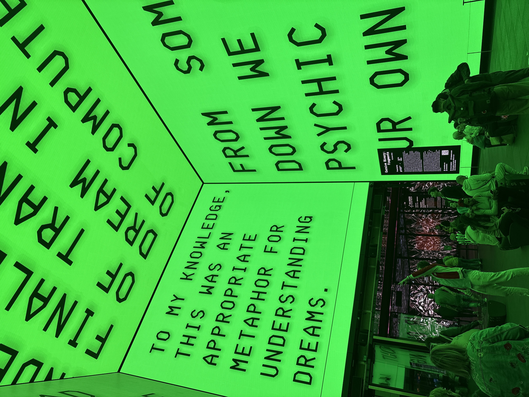 Digital art installations illuminate Outernet London venue Friday evening