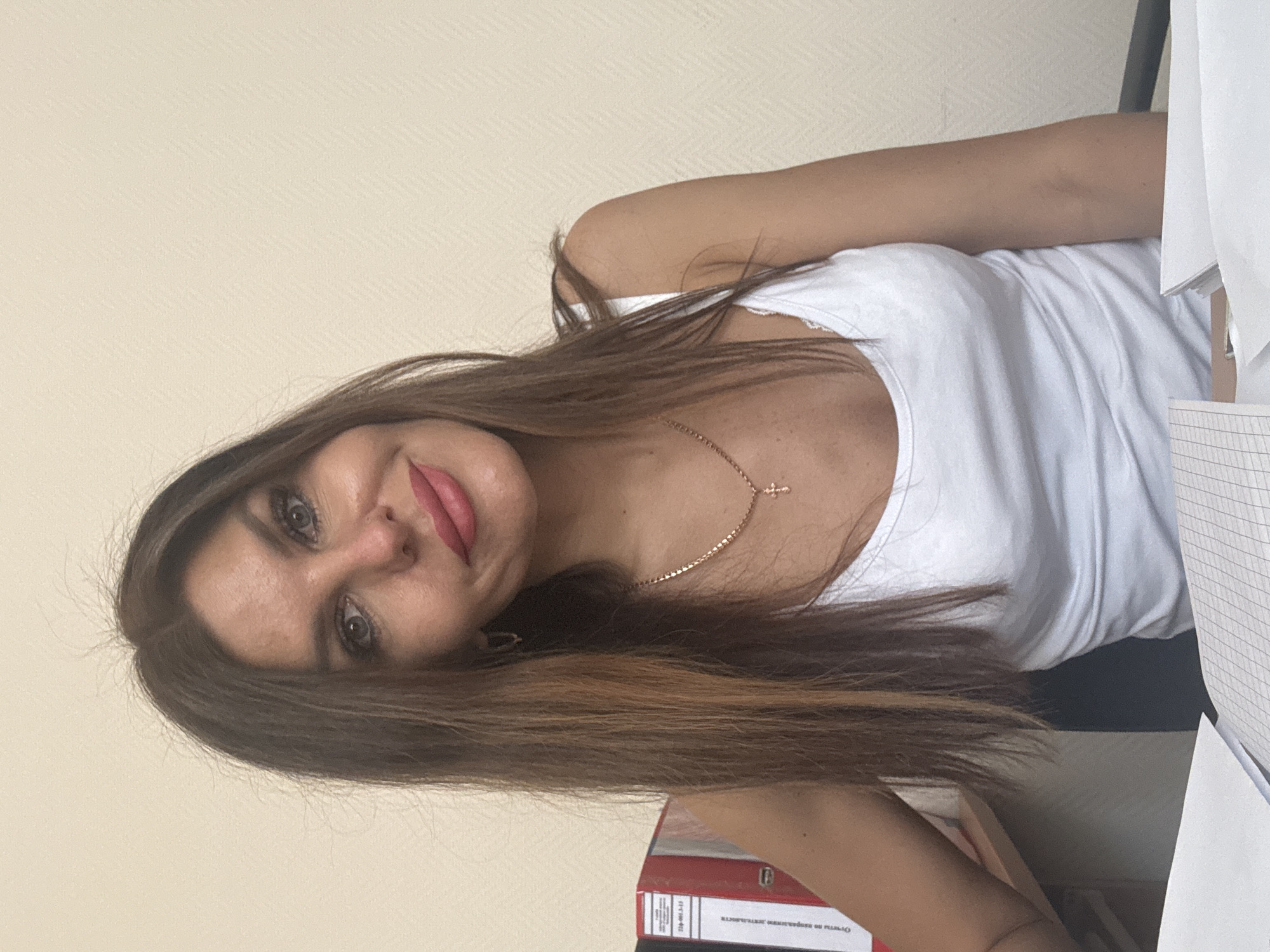 Woman documents morning routine in Chaikovsky office and riverside forest