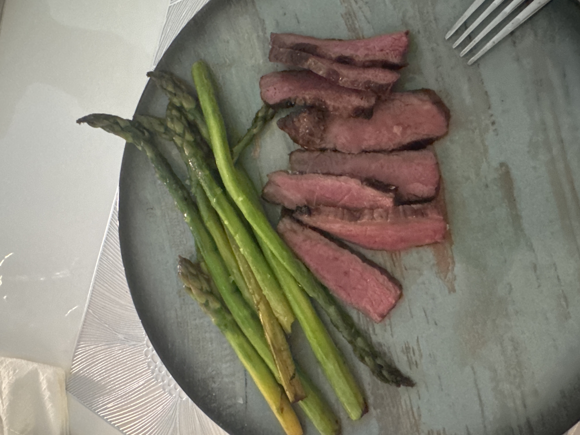 Sofia resident documents homemade steak dinner preparation and consumption
