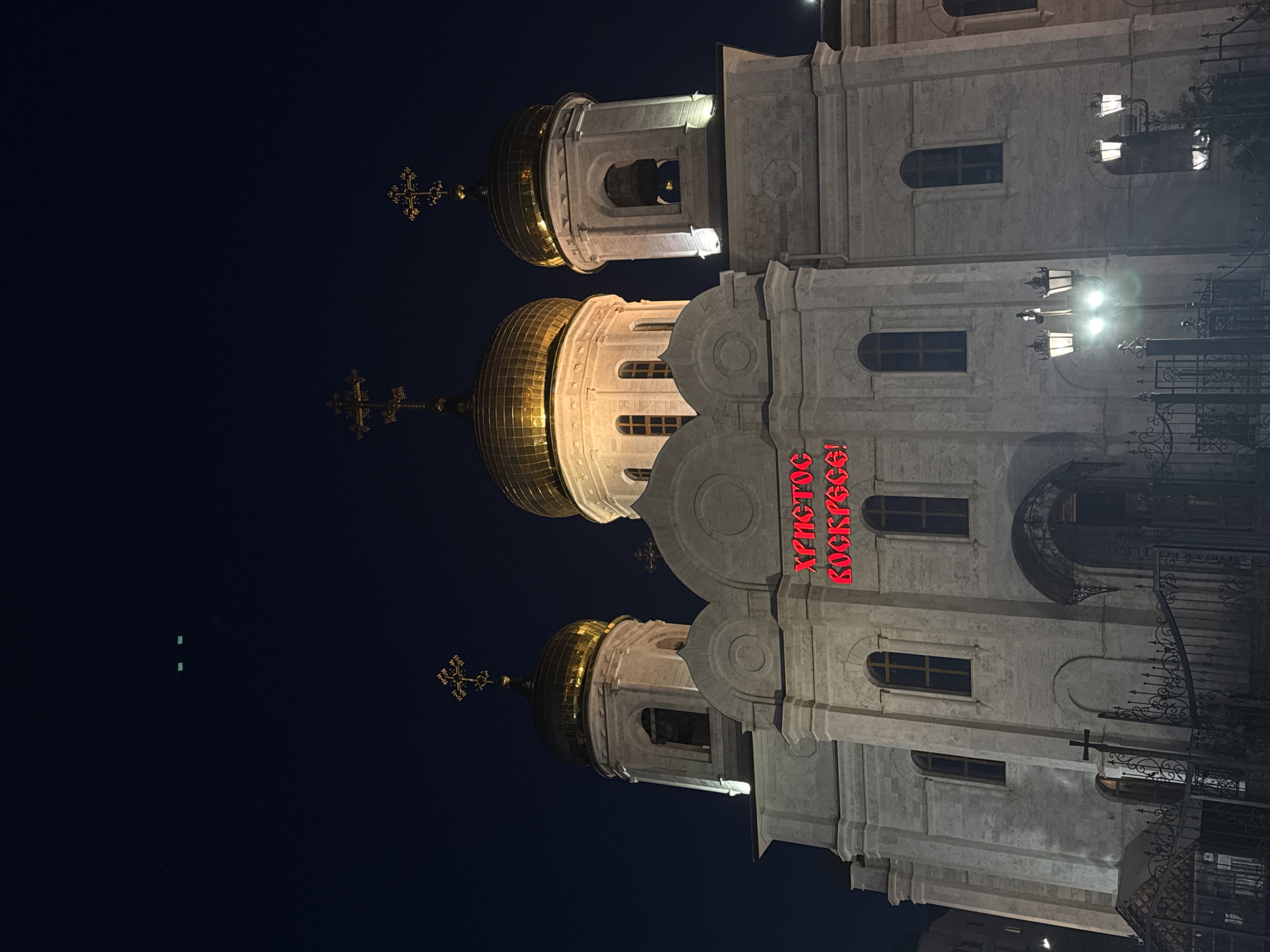 Evening scenes captured around Pyatigorsk's churches and parks