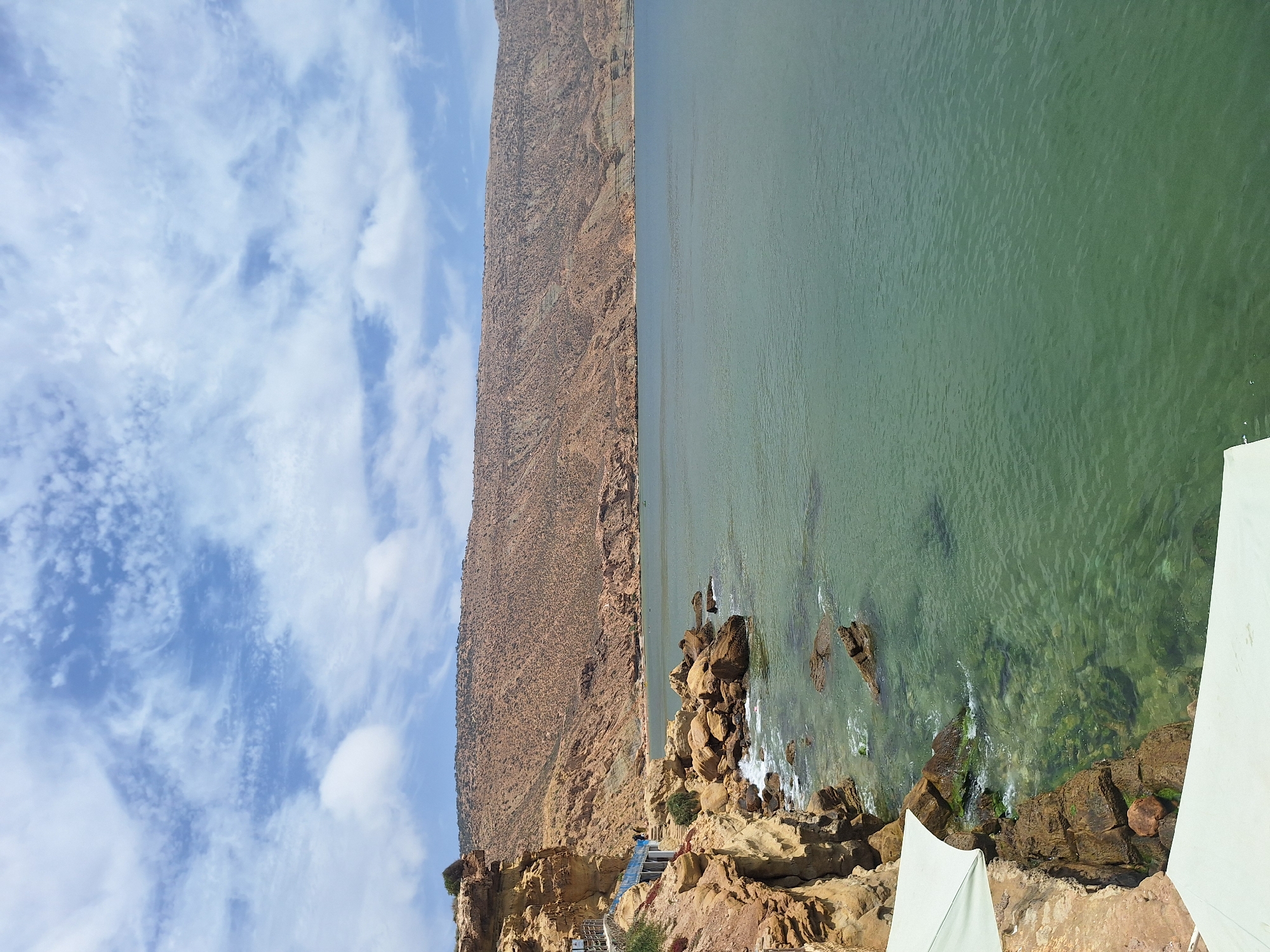 Ordinary afternoon life documented along Imsouane Morocco's scenic coastline