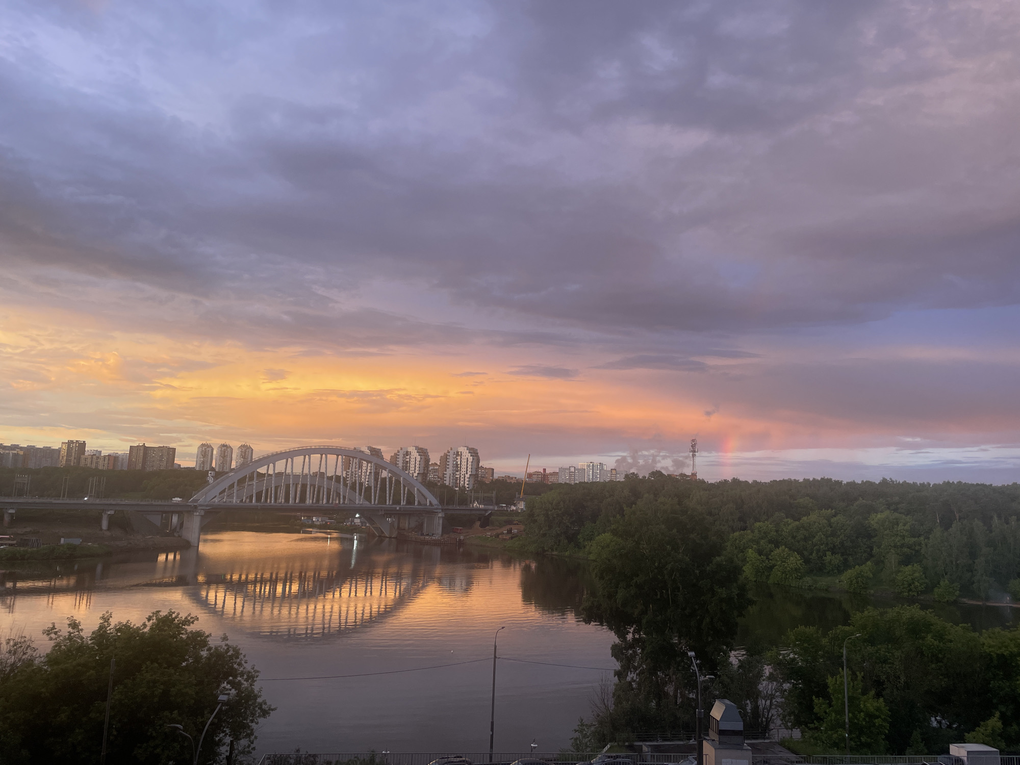 A quiet evening at home in Khimki, pets and all
