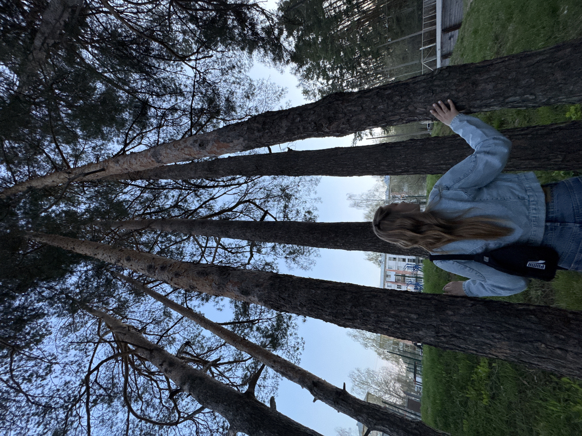 Person photographed in forest setting in Chaikovsky, Russia