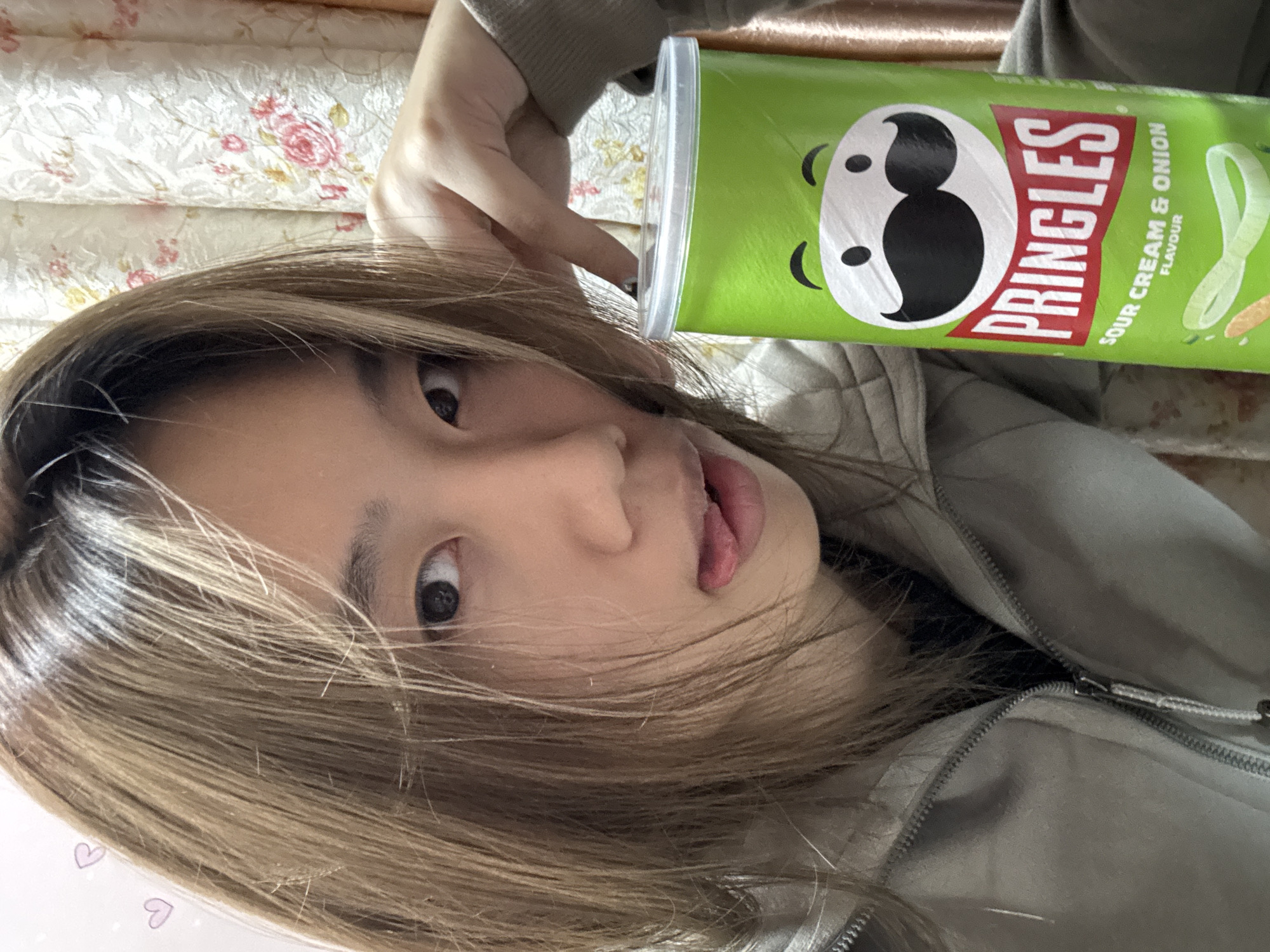 Woman takes selfies in Shapingba District, China