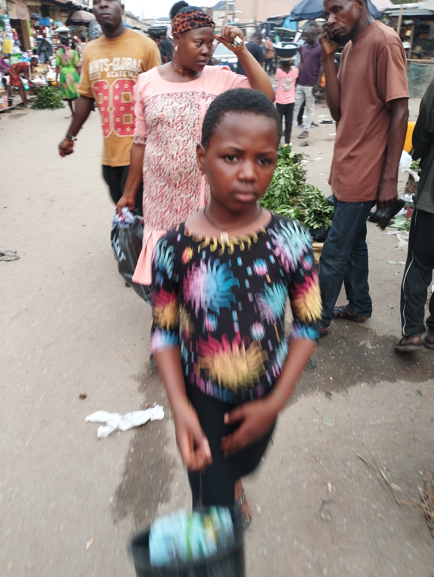 Daily life continues at busy Fegge market, Nigeria
