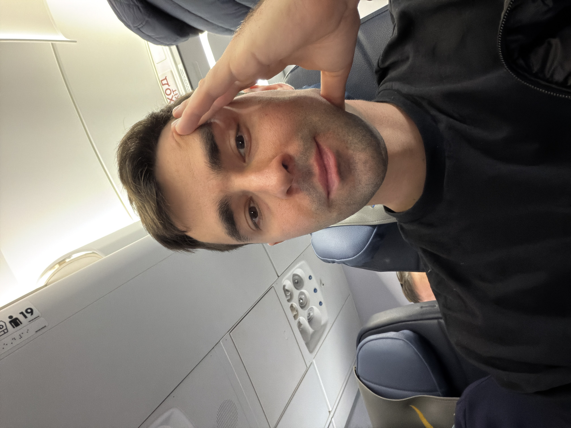 Passenger documents Moscow flight departure from Tbilisi airport