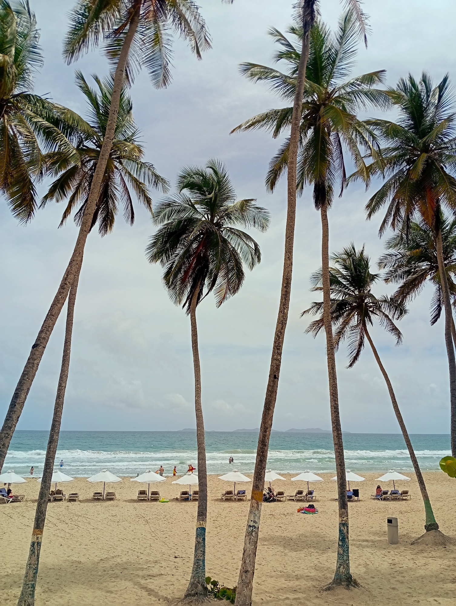 Tourist captures scenes at Venezuela beach resort Playa El Agua