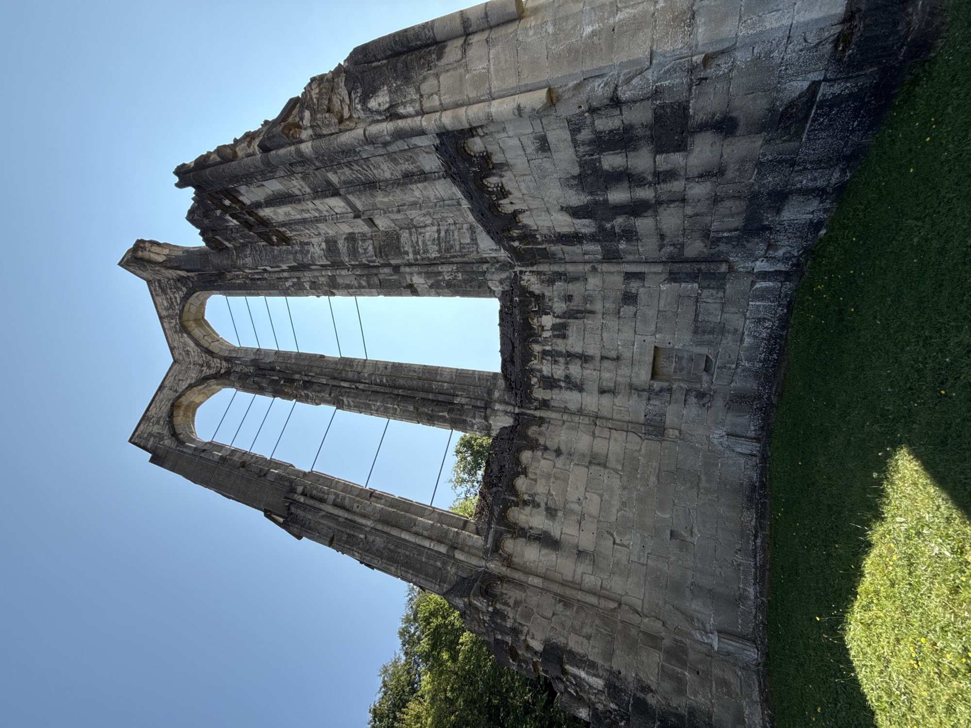 Exploring Walkenried Abbey ruins on a sunny summer morning