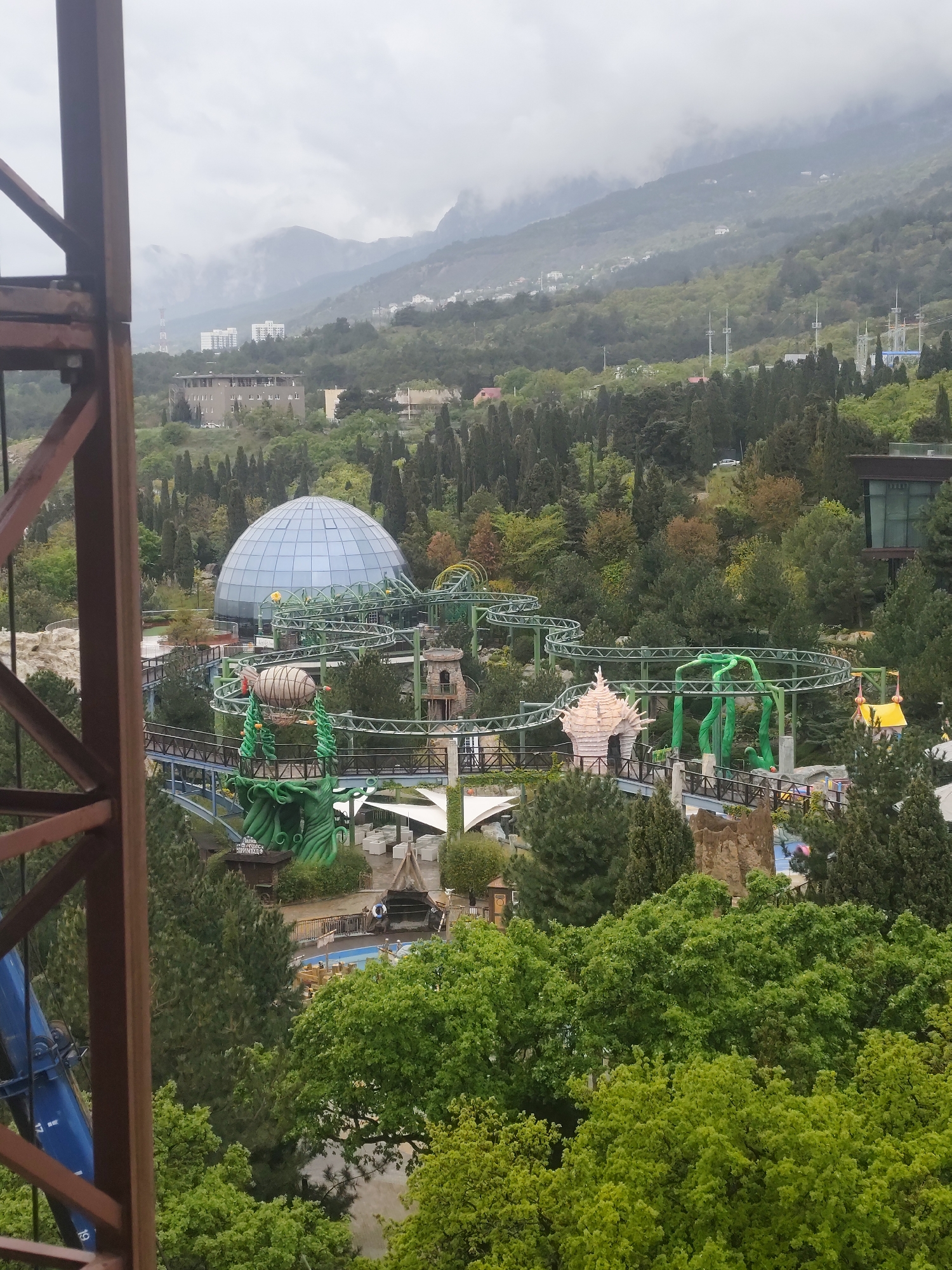 Construction and resort development documented in Simeiz, Ukraine