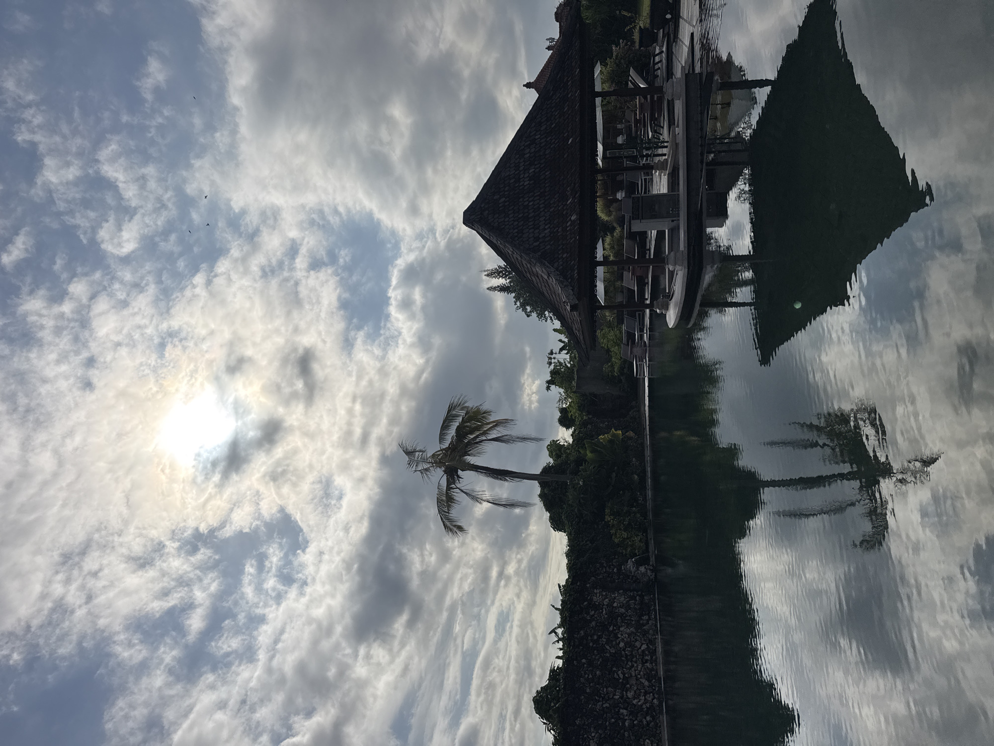 Tropical reflections captured in Kuta Selatan waters