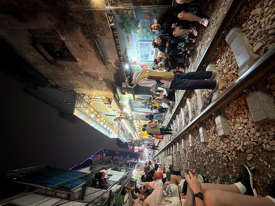 Train Street draws crowds as passenger trains navigate Hanoi corridors