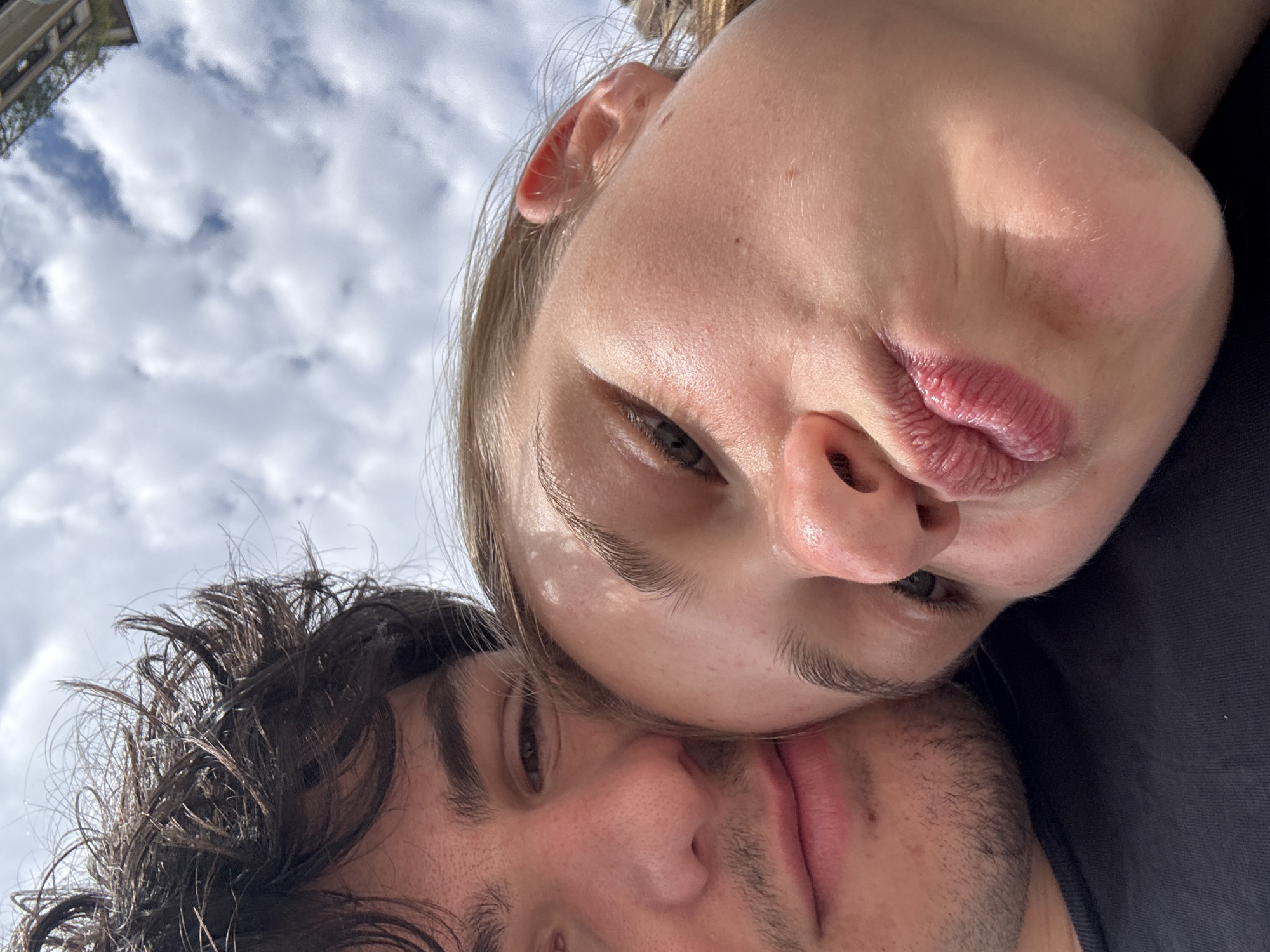 Close-up outdoor selfie in Milan