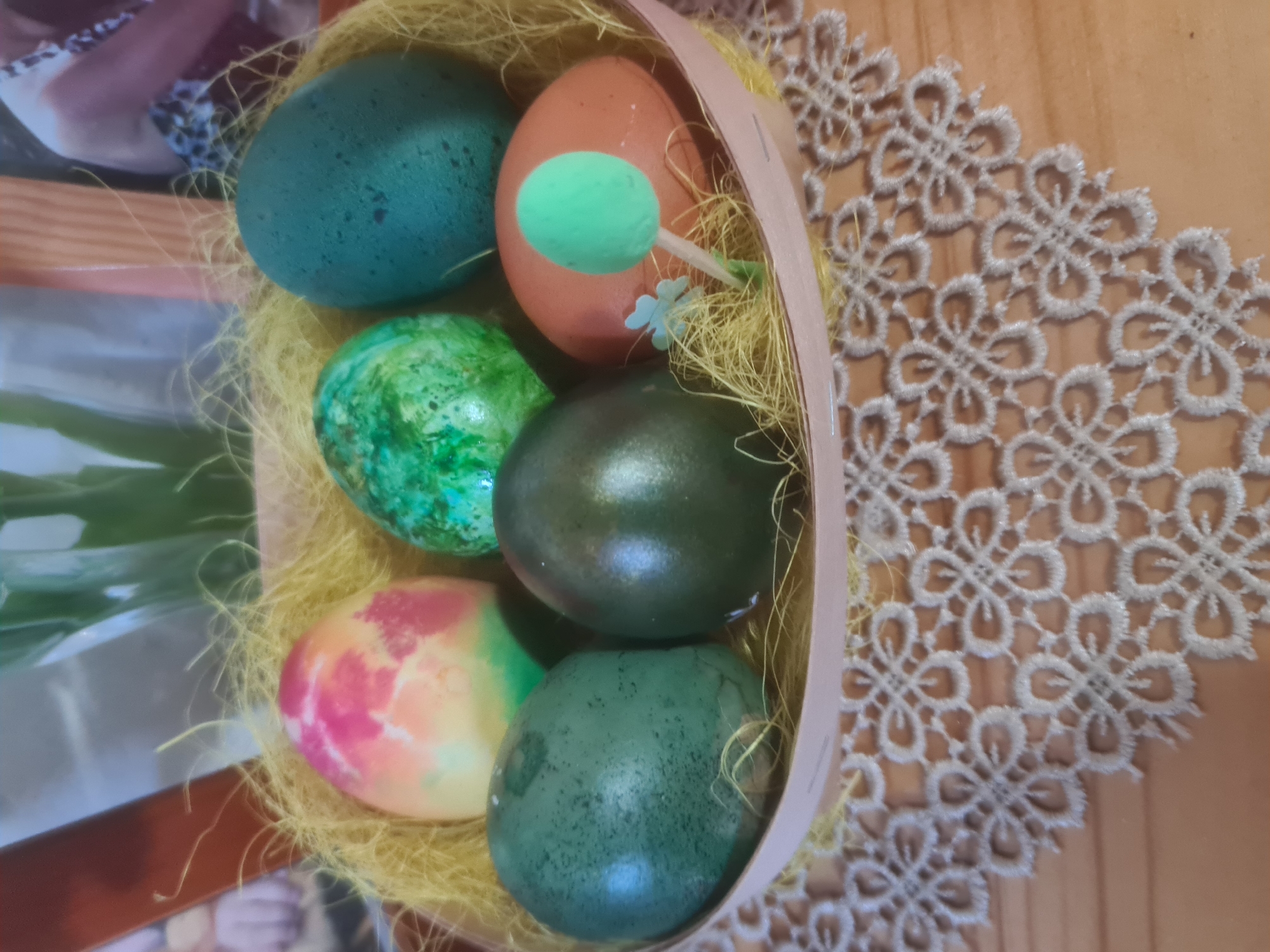 Easter egg display observed in Burgas, Bulgaria