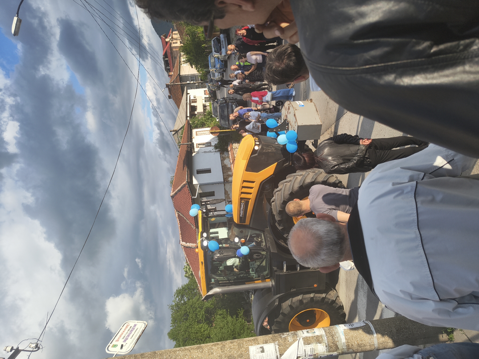 Decorated Tractor Draws Crowd in Berkovitsa, Bulgaria