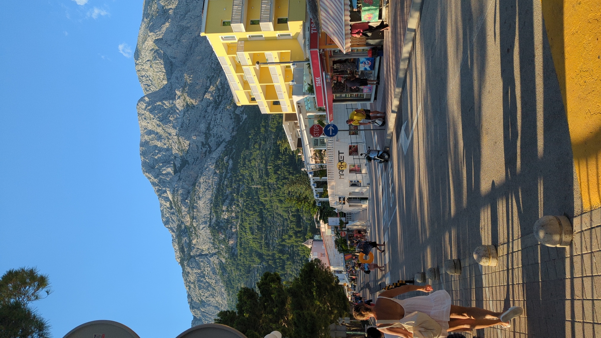 Golden hour along the Dalmatian coast in Baška Voda
