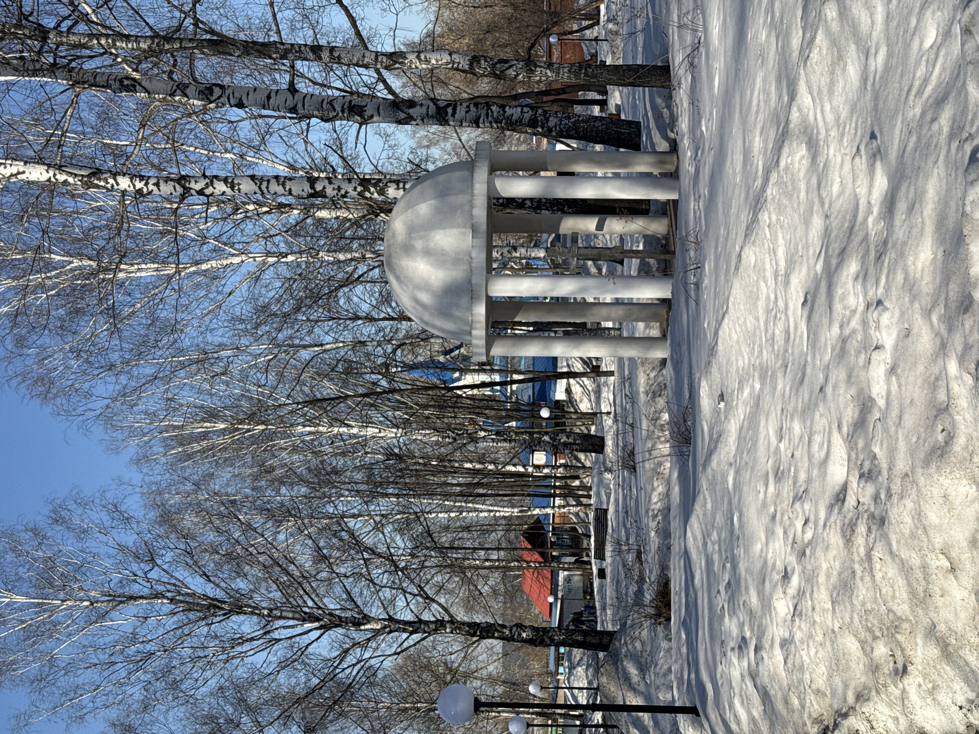 Winter park visit captured in Izhevsk, Russia