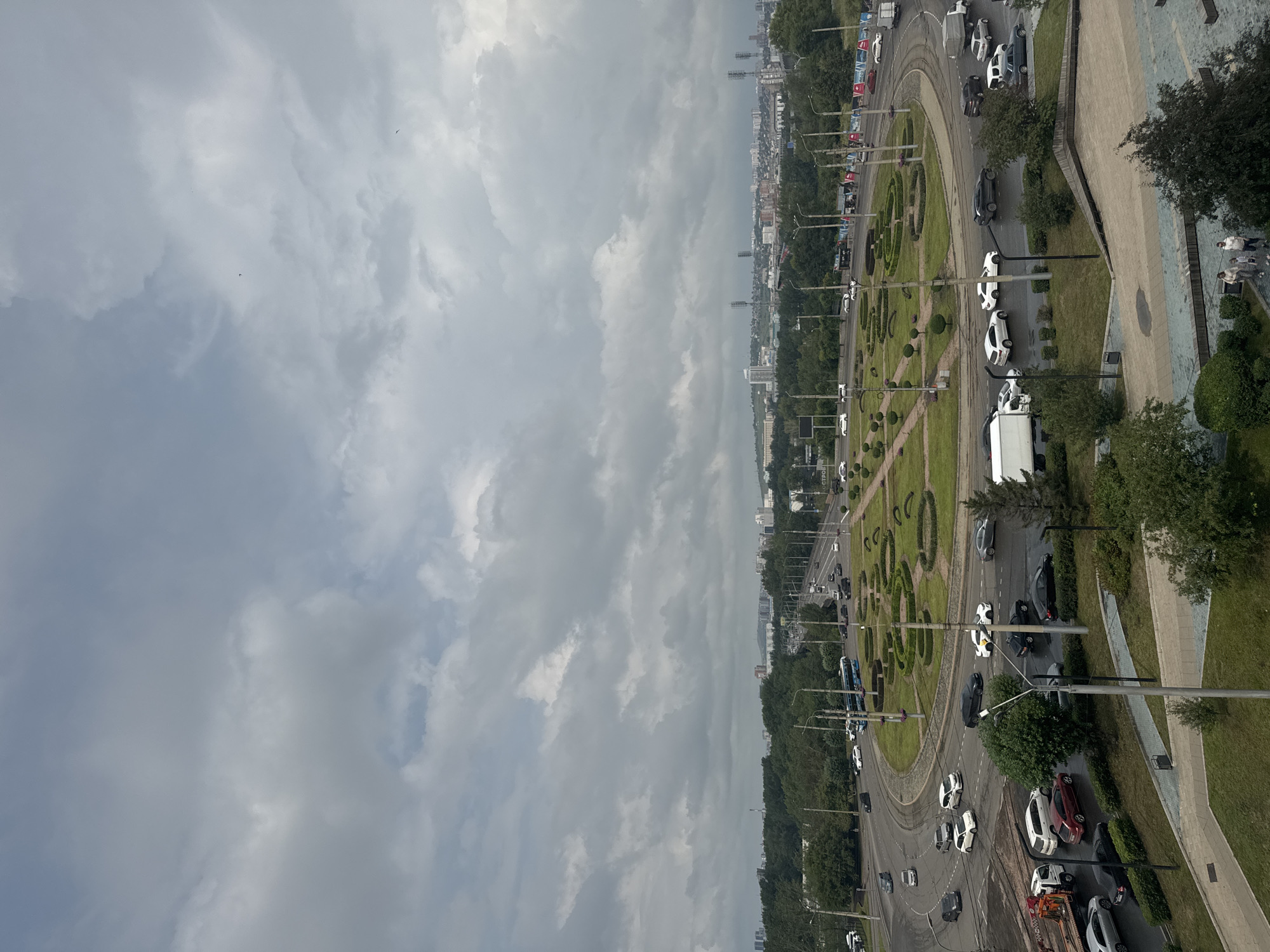 Morning exploration of Krasnoyarsk streets, paths, and riverside