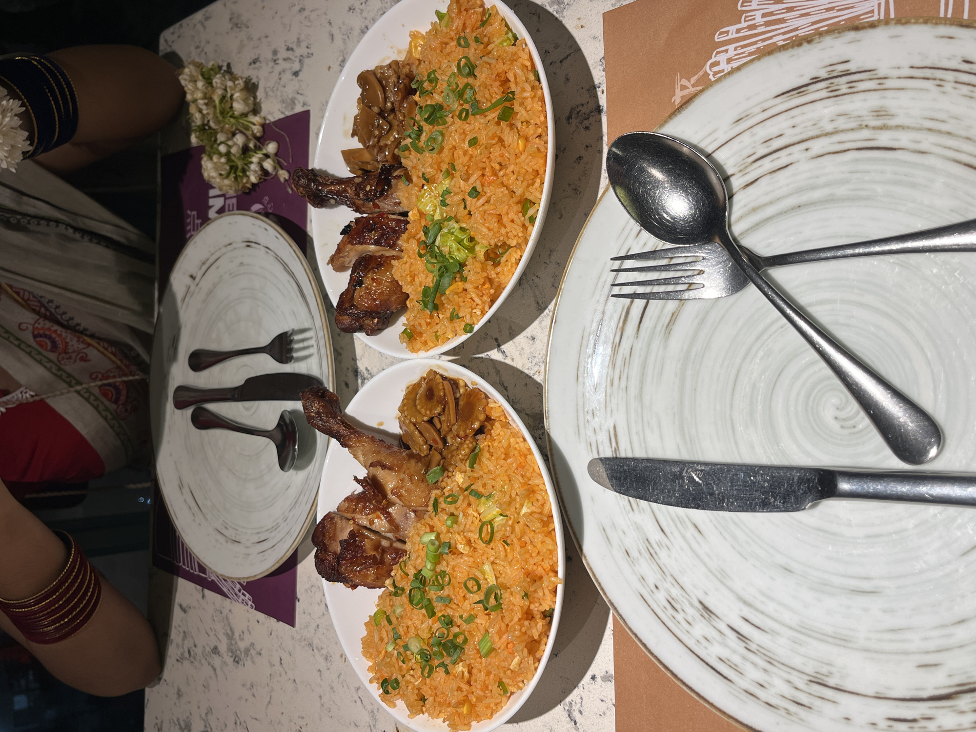 Dinner for two documented at Dhaka restaurant