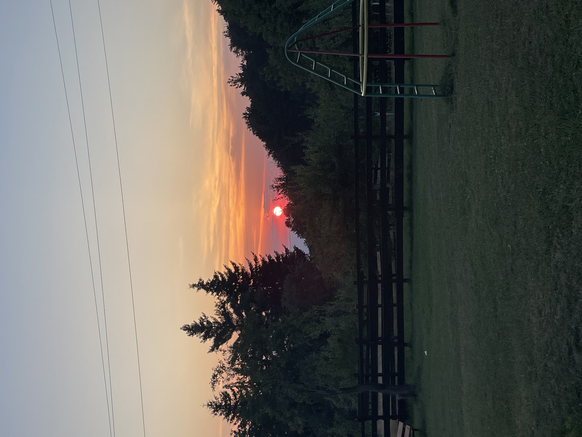 Warm sunset over Gabrovo's parks and countryside