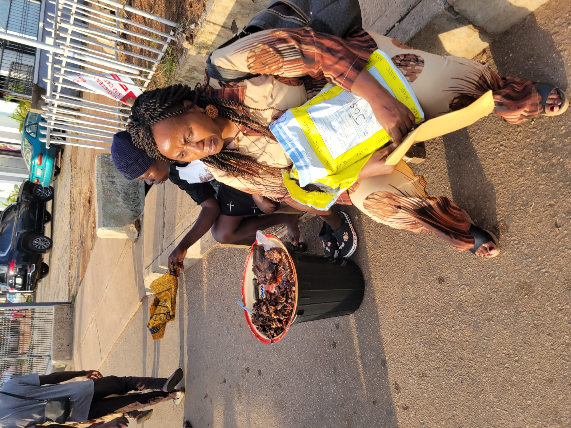 Everyday street activity across central Jos, Nigeria