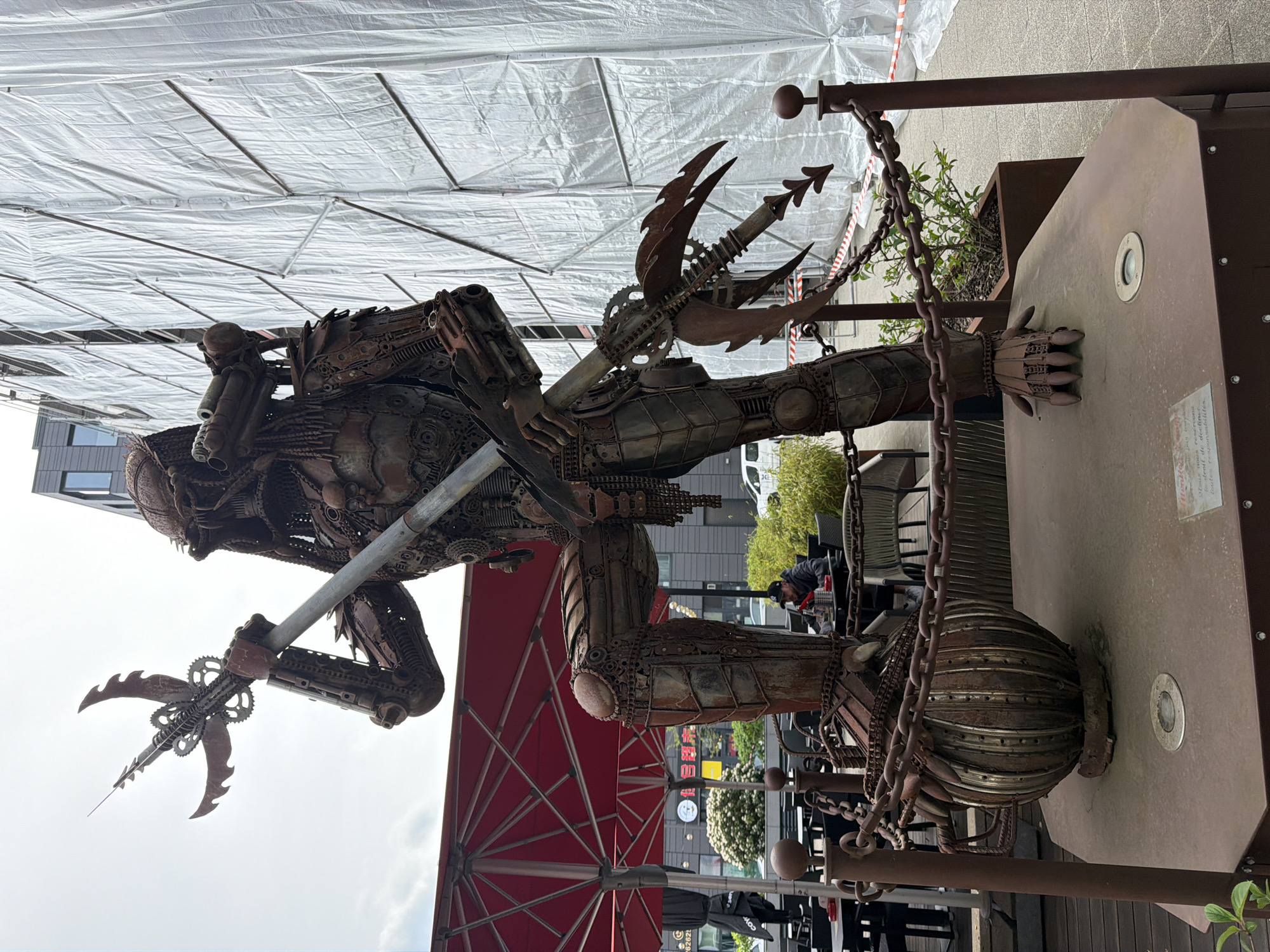 Public art sculptures and street life documented in Luxembourg