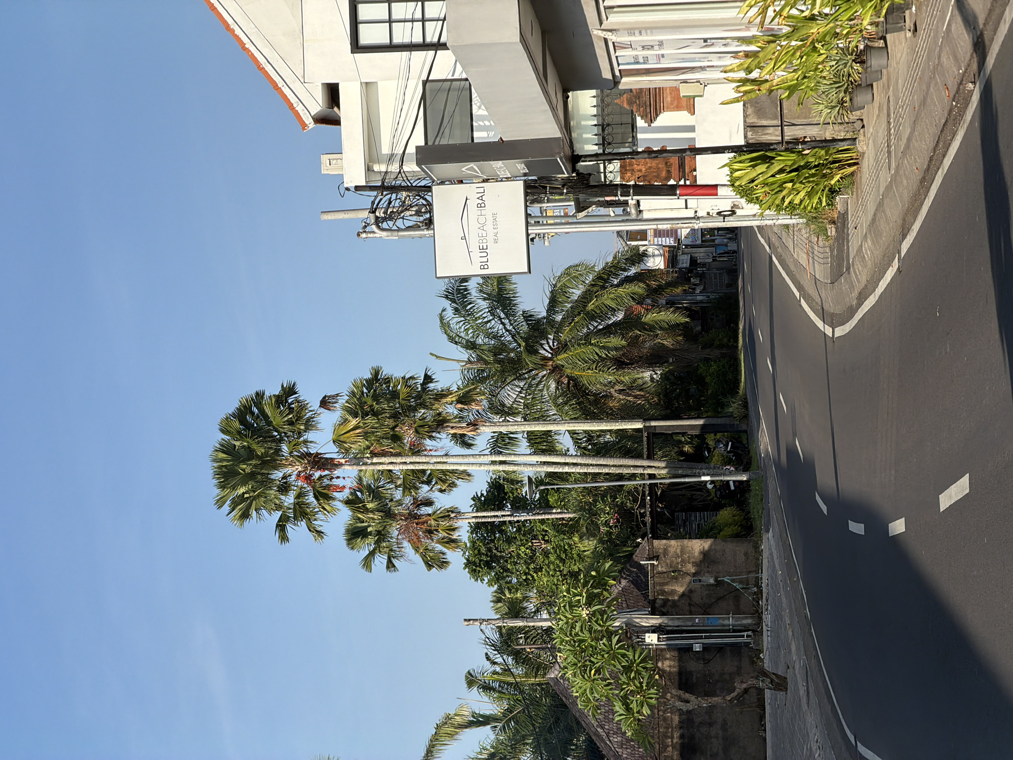 Sunny street scene captured in North Kuta, Indonesia