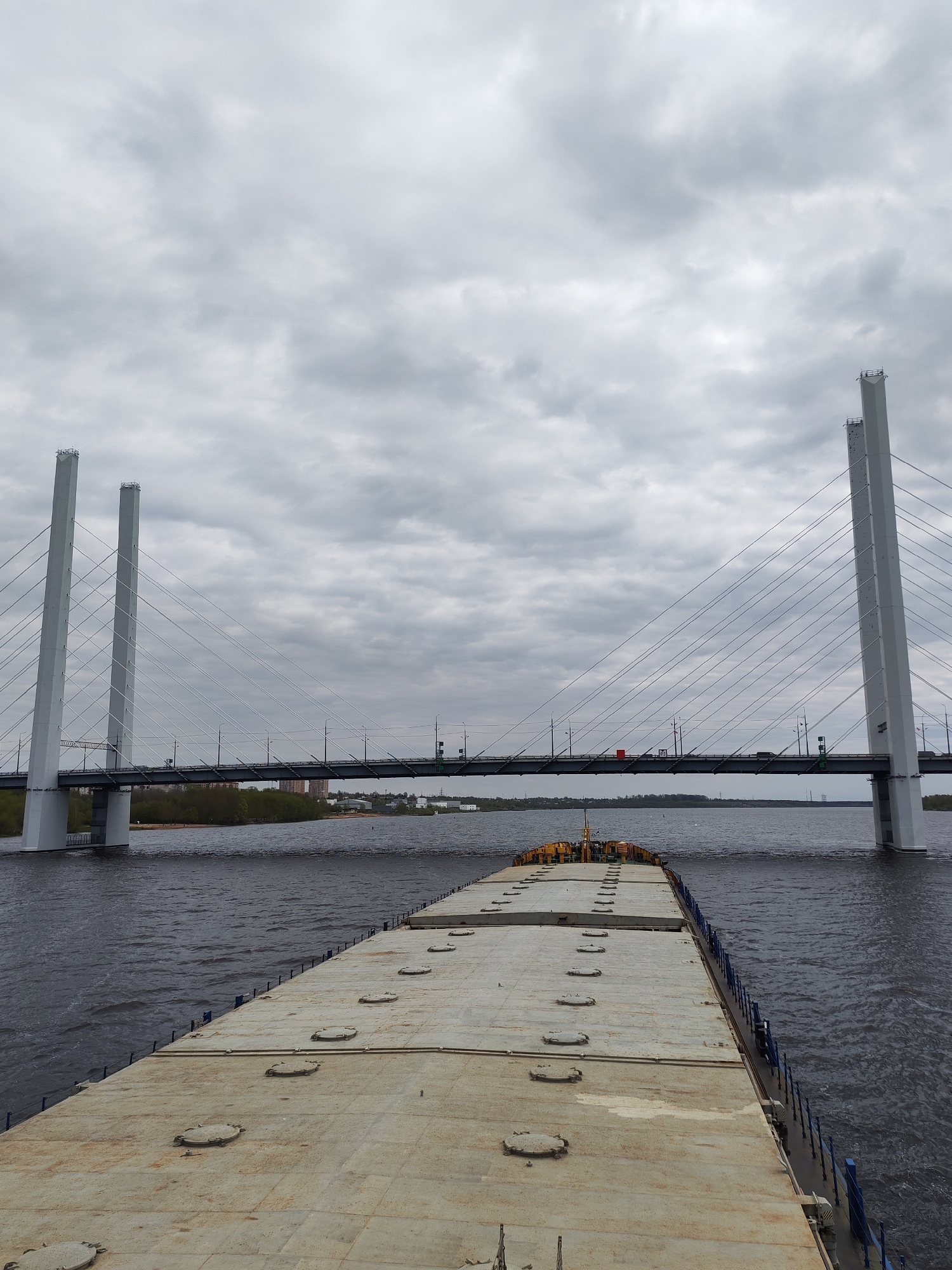 October Bridge documented from multiple angles in Cherepovets