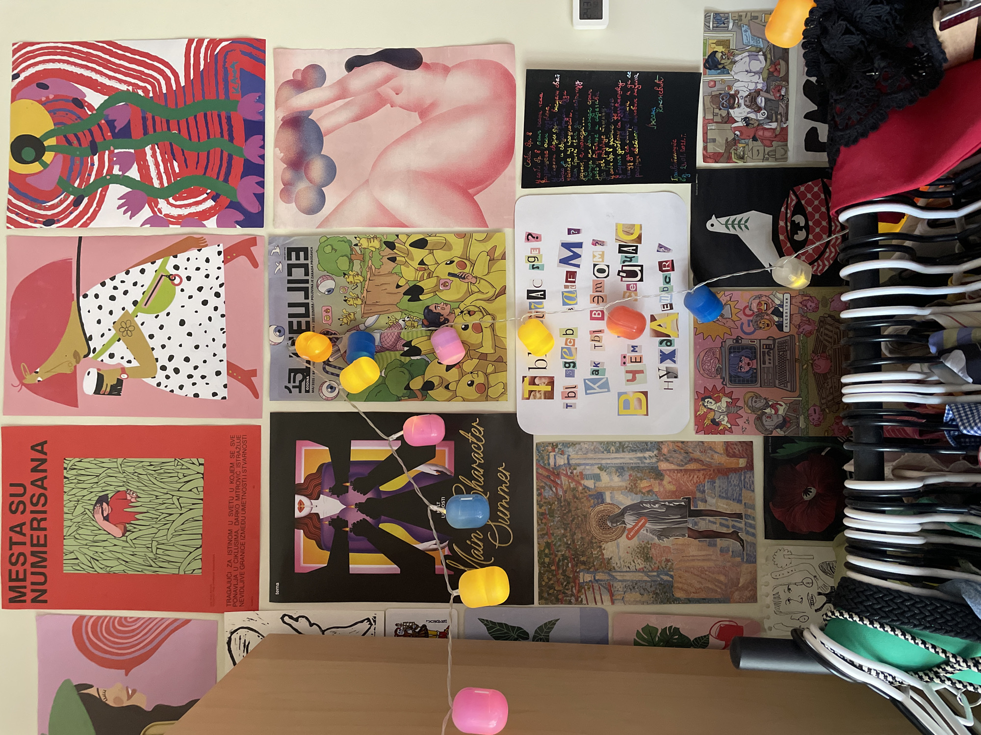 Cluttered Belgrade apartment interior documented across multiple rooms