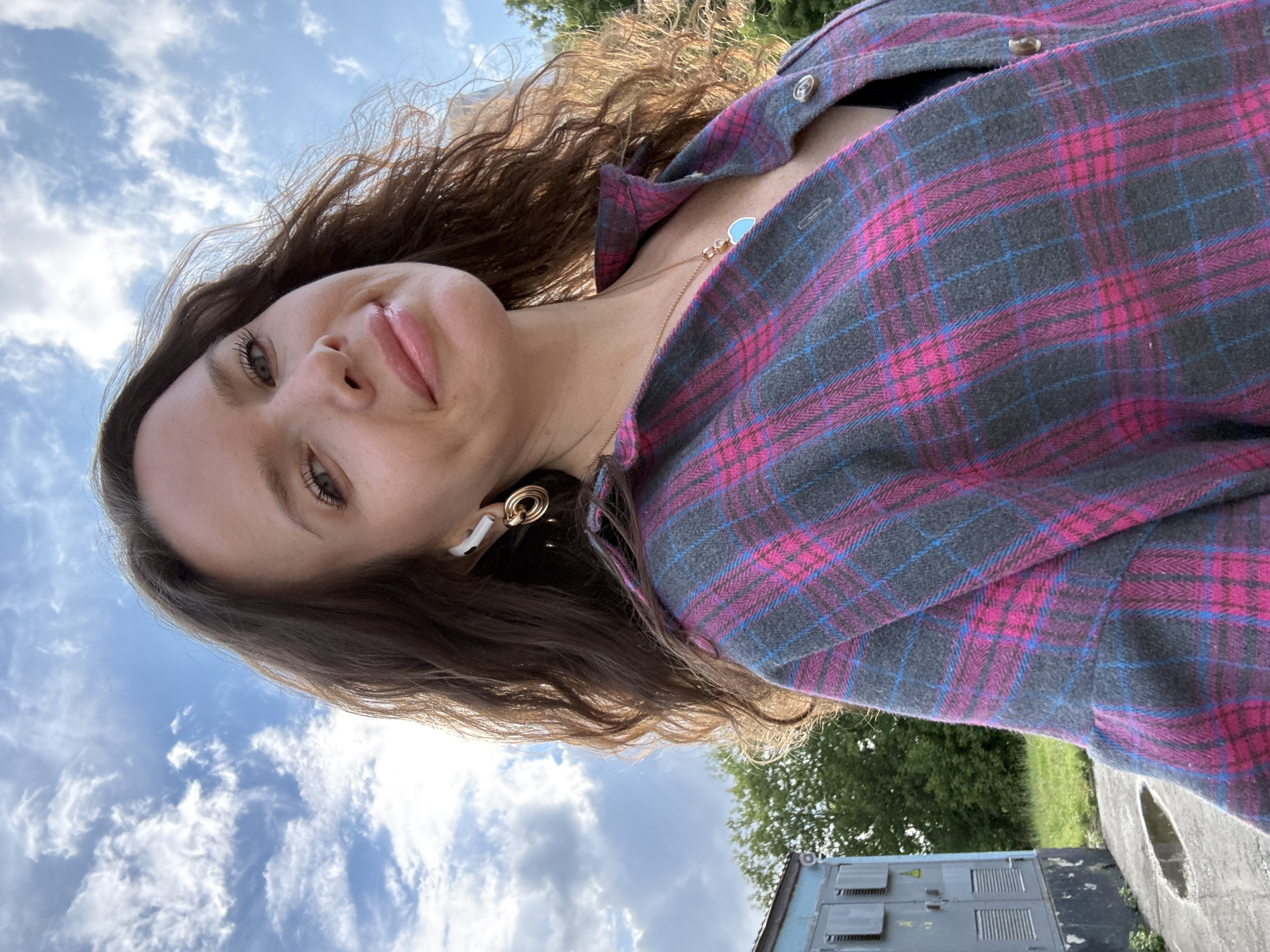 Selfies and dramatic skies over Moscow on a cloudy afternoon