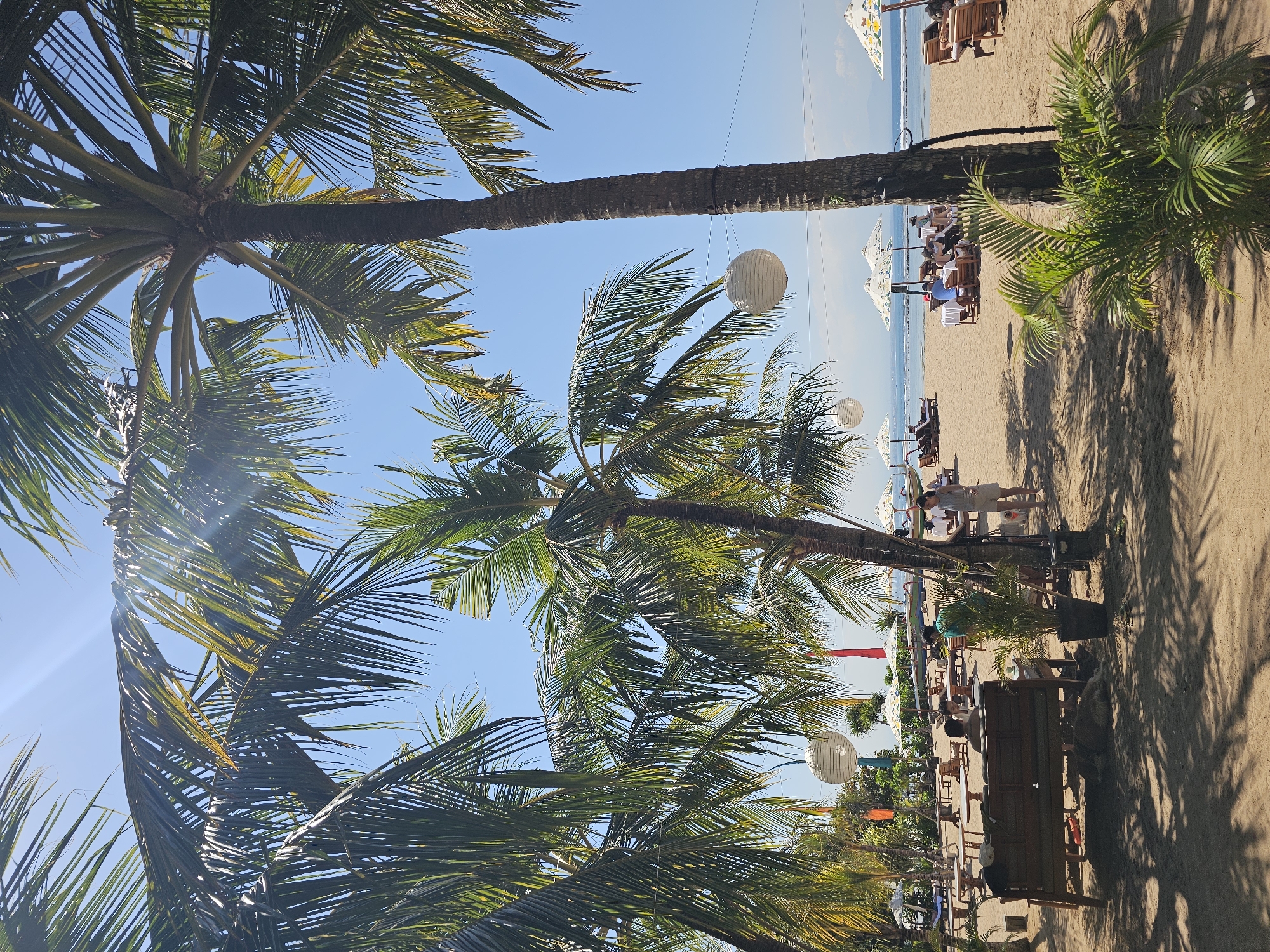 Lazy beach morning at a Denpasar resort, Bali
