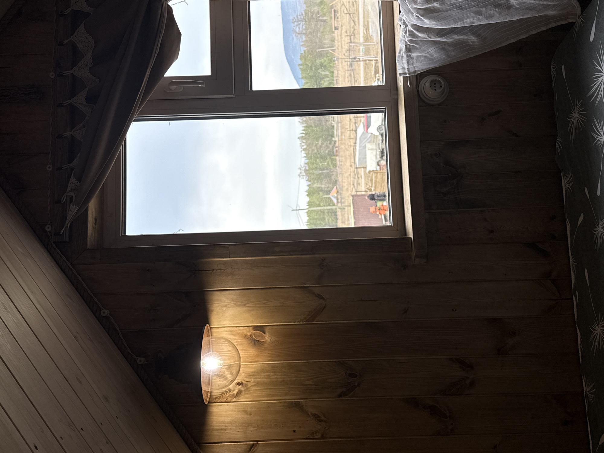 Interior room with town view documented in Tyulyuk, Russia