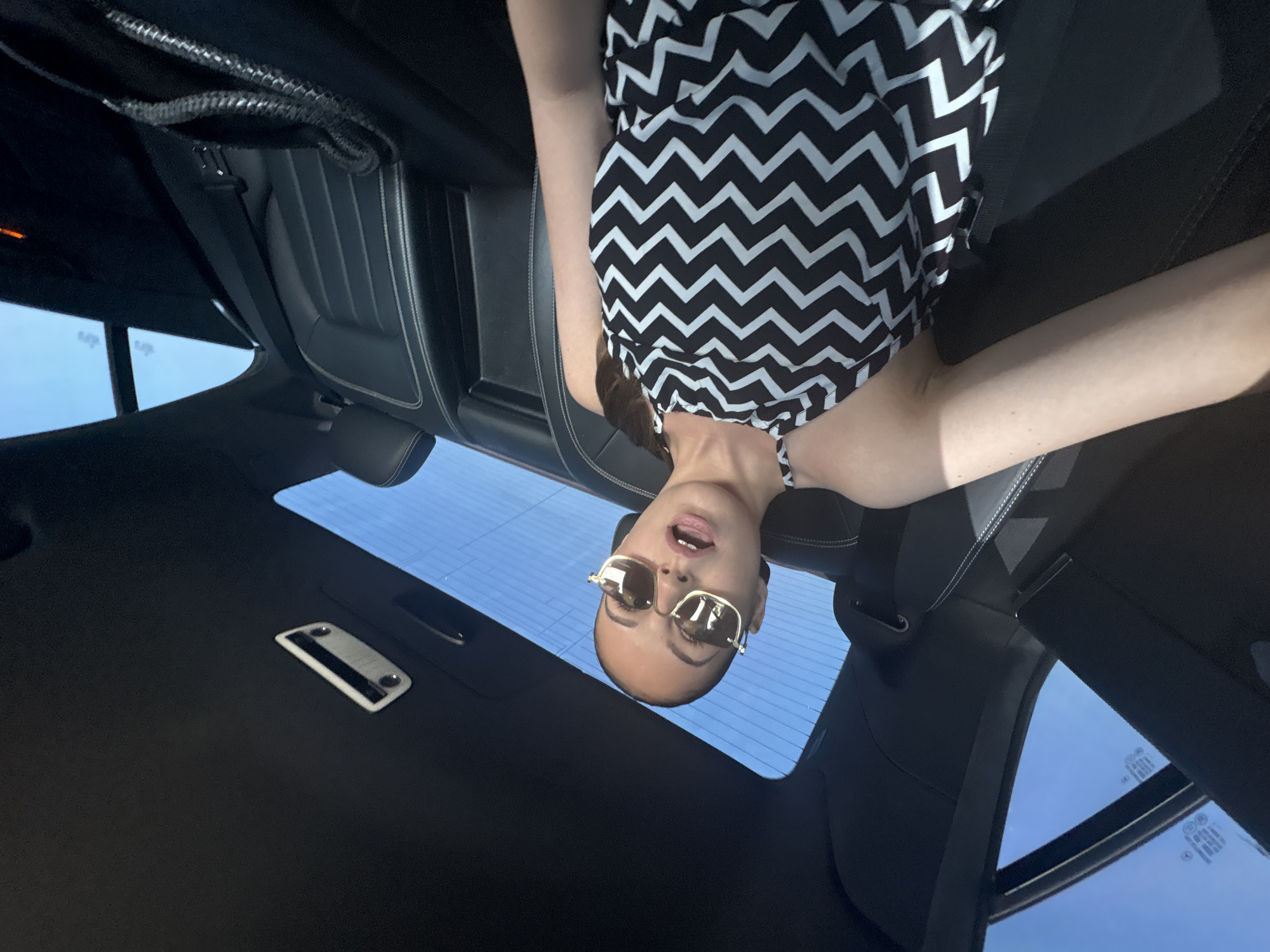 In-car selfie session near Bulgarovo, summer 2026